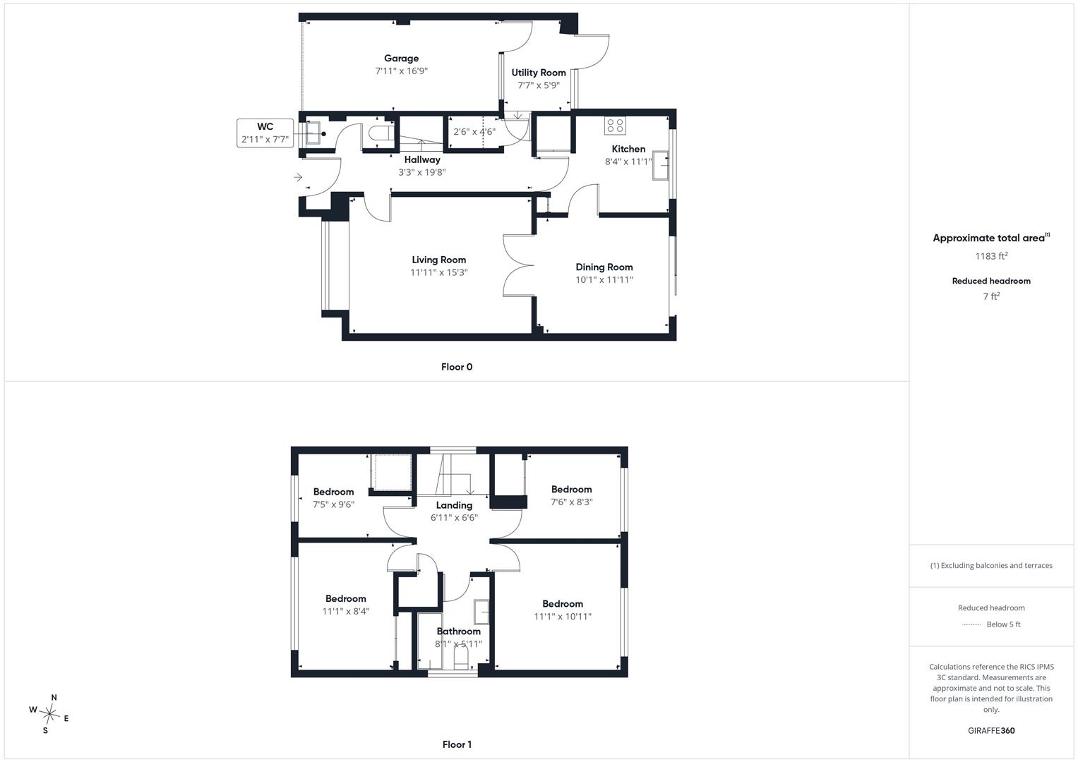 57, Seaford Close, Ruislip floorplan