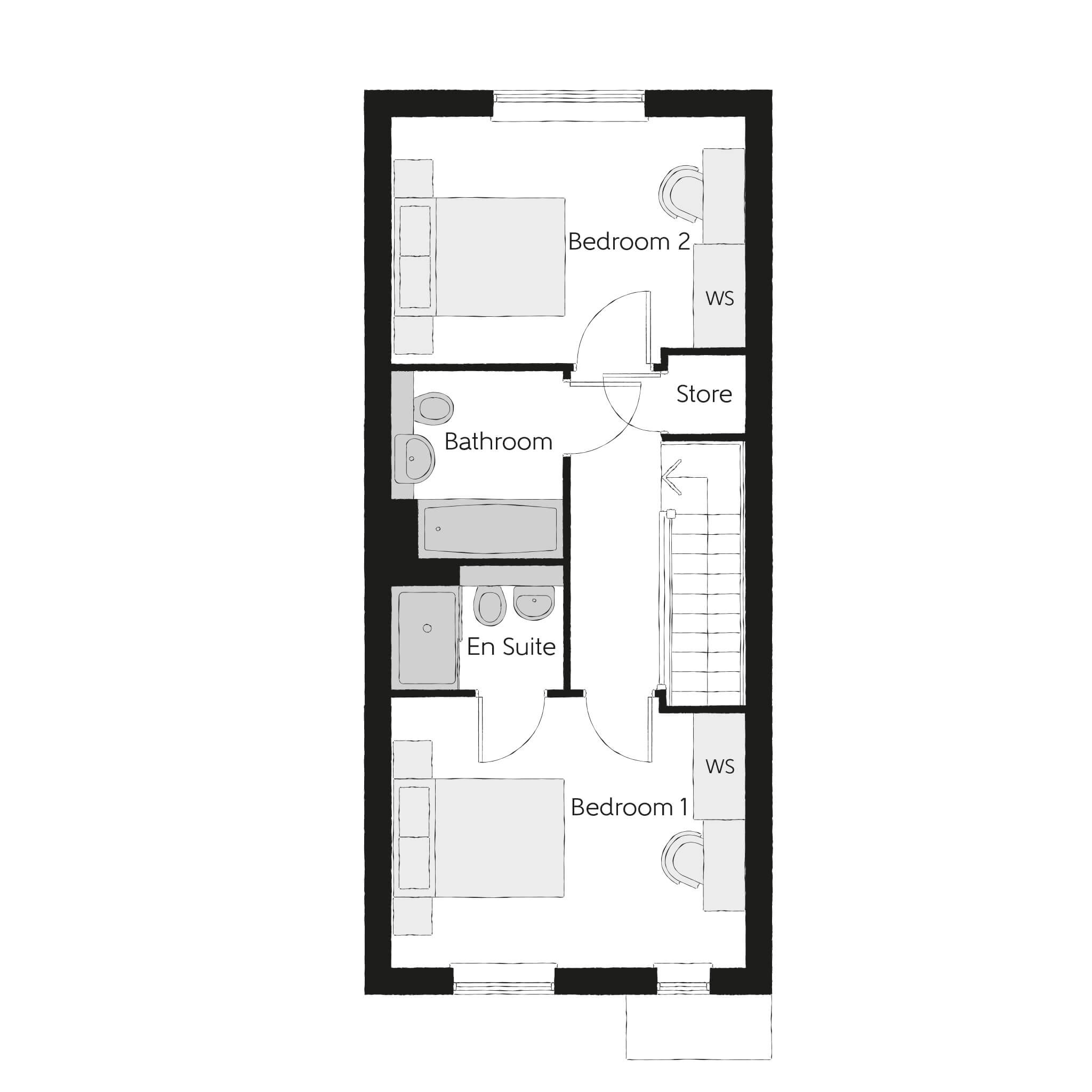 45, Hempsted Lane, Hempsted, Gloucester floorplan