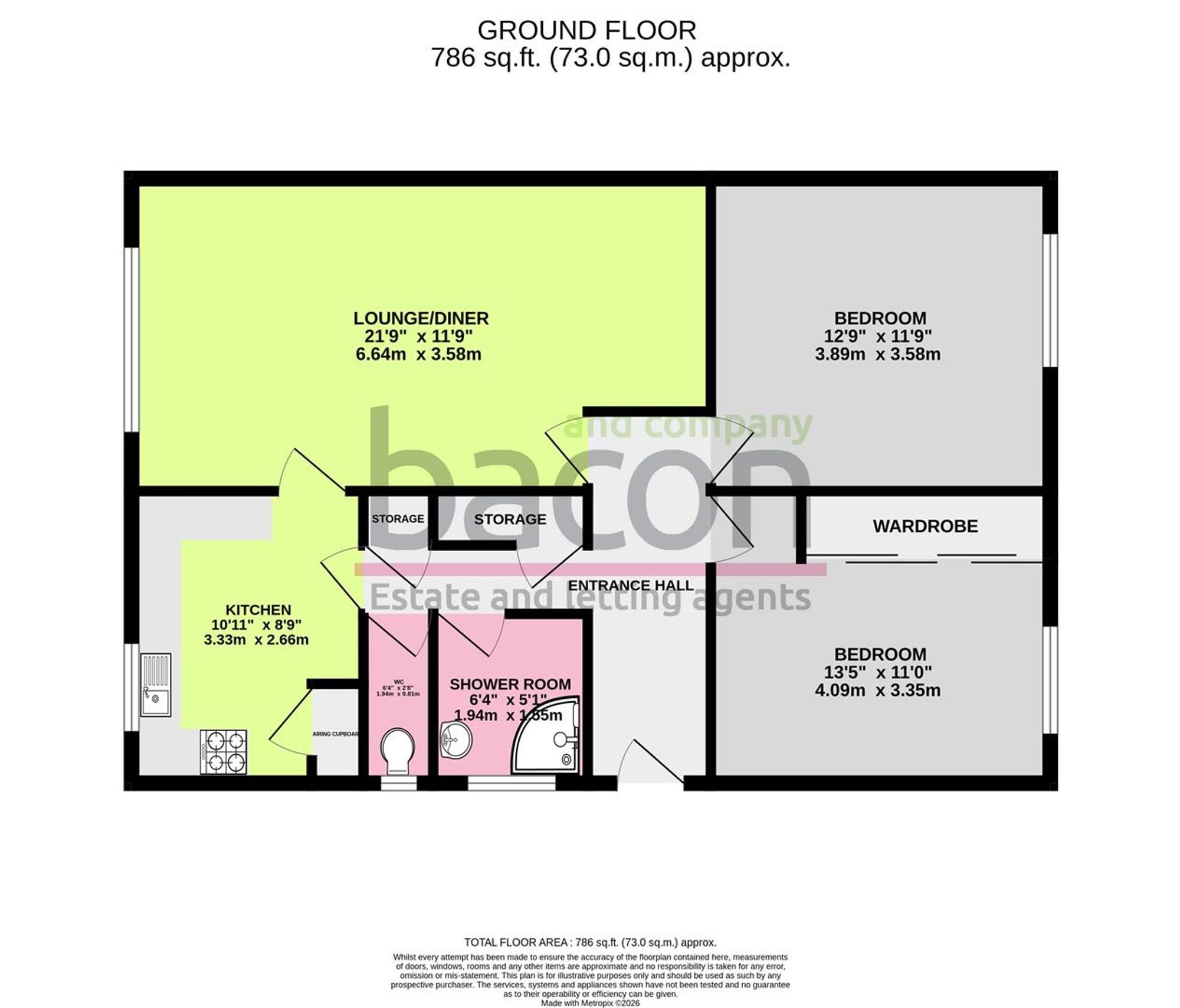18 Warner Road, Worthing floorplan
