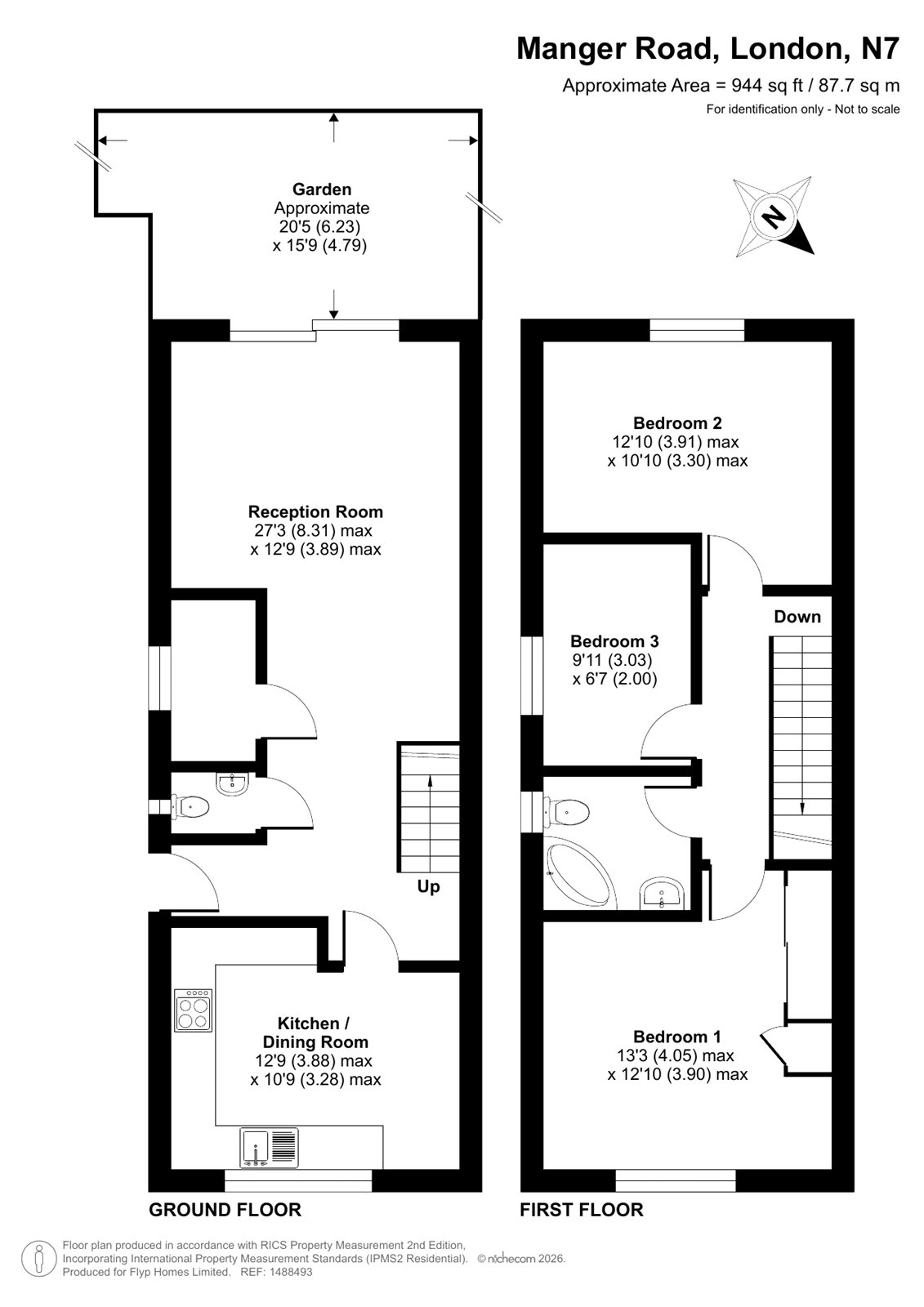 3, Manger Road, Islington floorplan