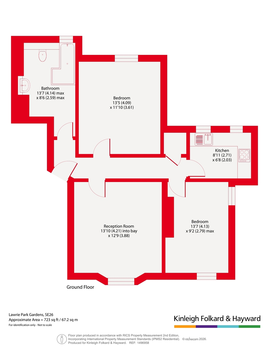 Flat 3 Cecil House, 191, Lawrie Park Gardens, London floorplan