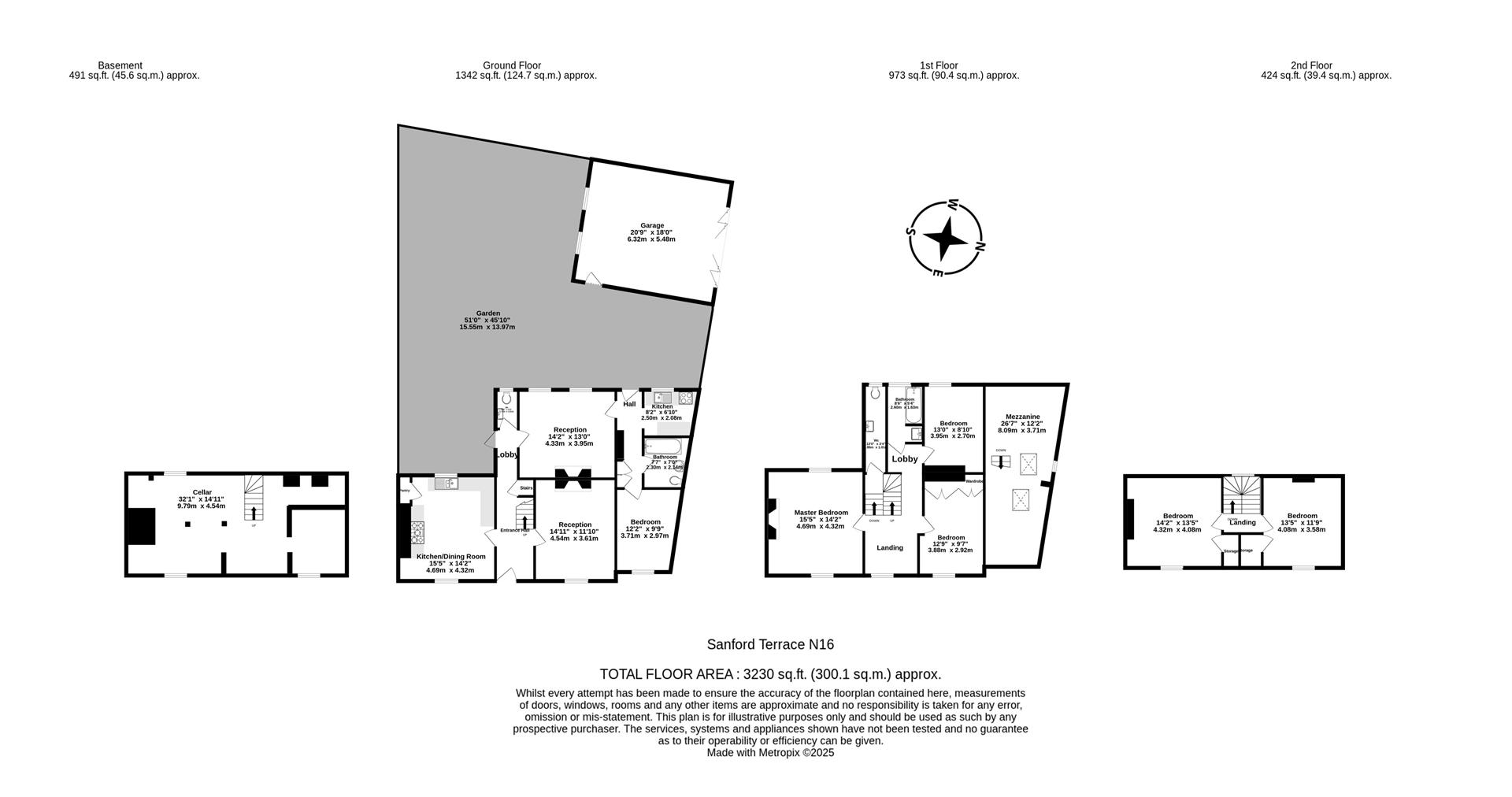 21, Sanford Terrace, London floorplan