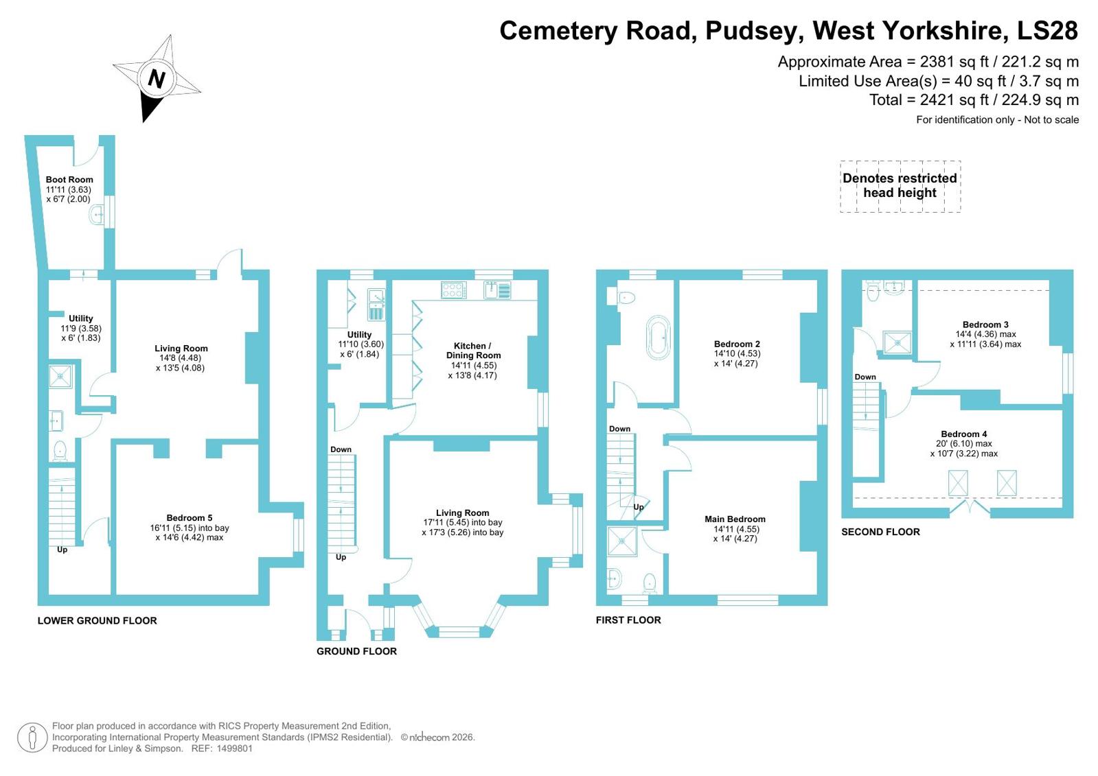 15, Cemetery Road, West Yorkshire floorplan