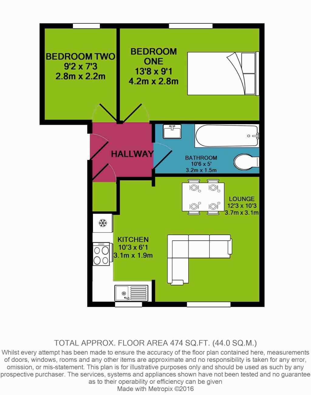 2 Bedrooms Flat to rent in Millfield Avenue, York YO10