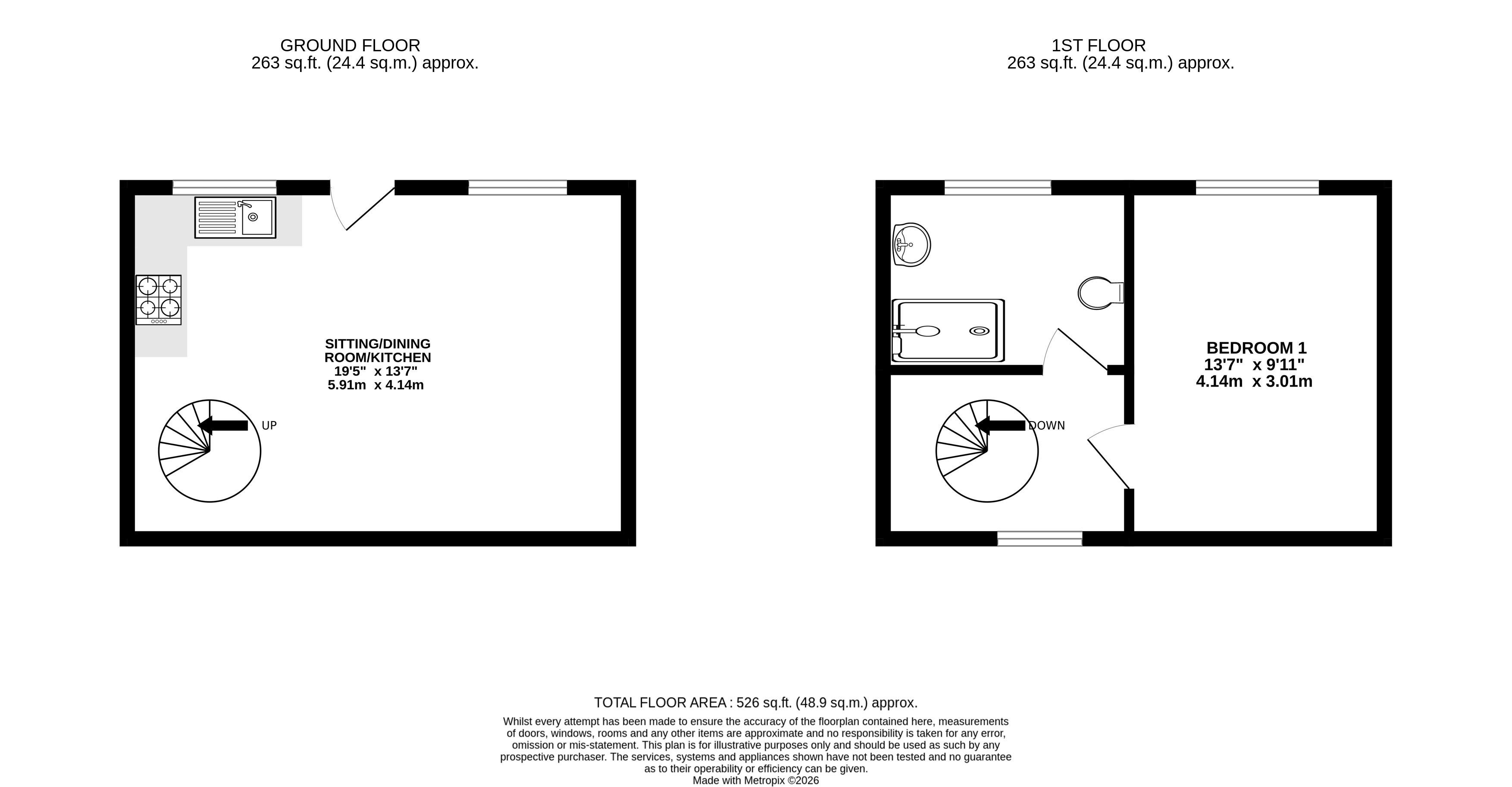 3 Prospect Cottages, Prospect Street, Reading floorplan