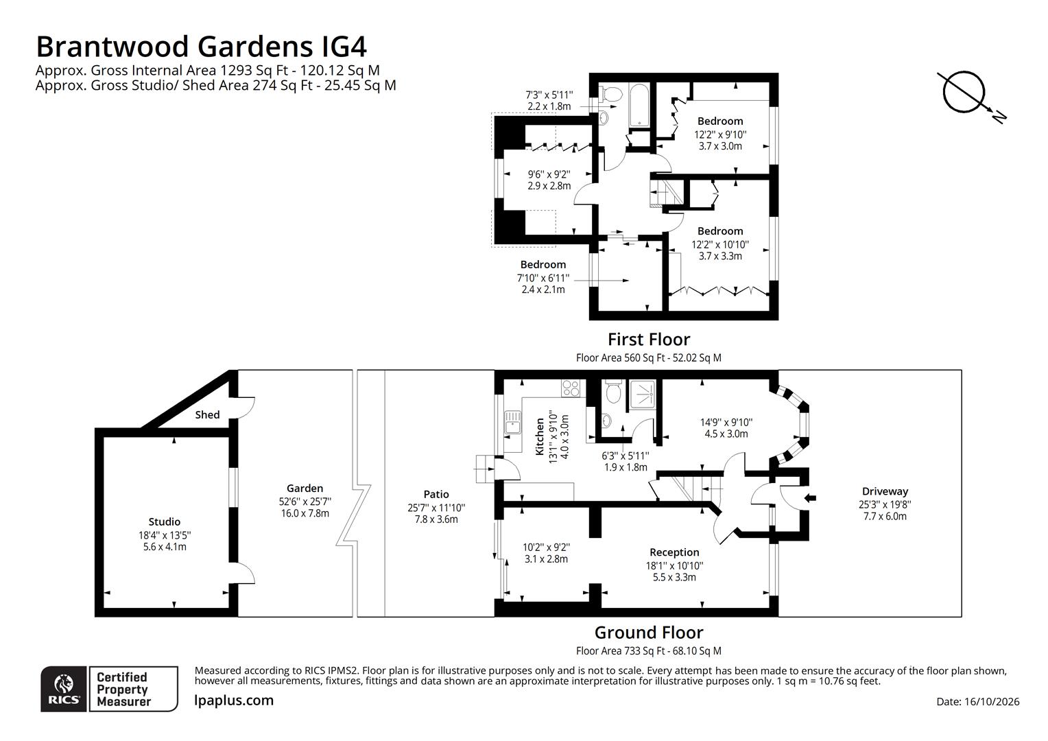 Brantwood Gardens, Ilford floorplan