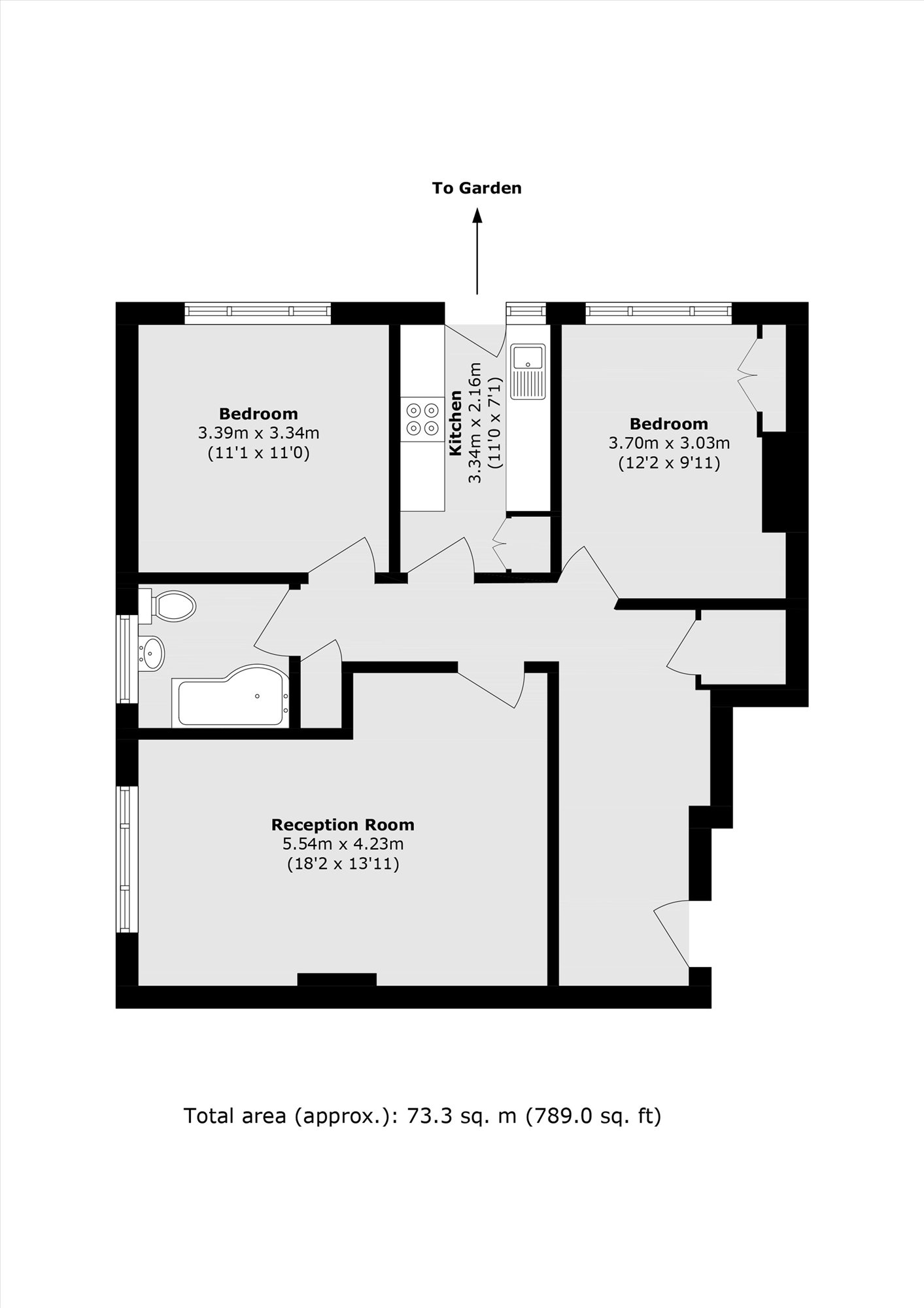3 Kenilworth Court, Hampton Road, Twickenham floorplan