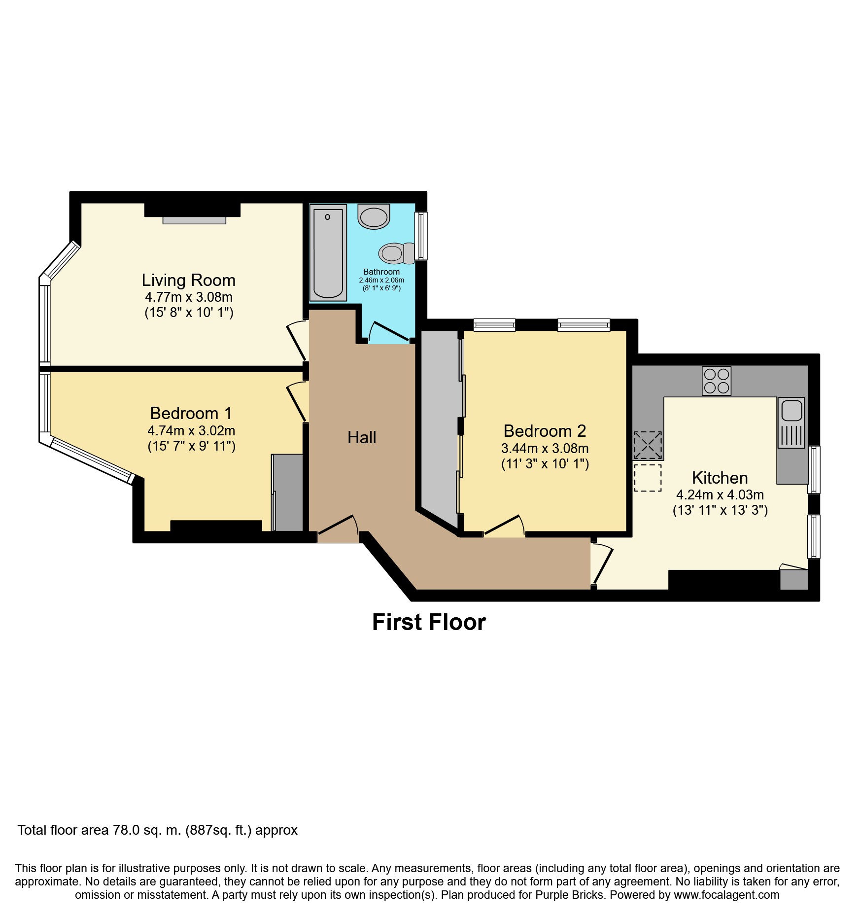 2 Bedrooms Flat for sale in Ranelagh Mansions - New Kings Road, Fulham SW6