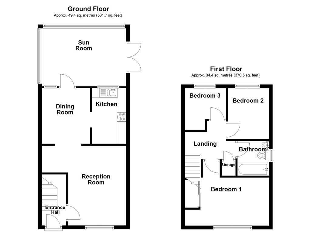 8, Fearnlea Close, Rochdale floorplan