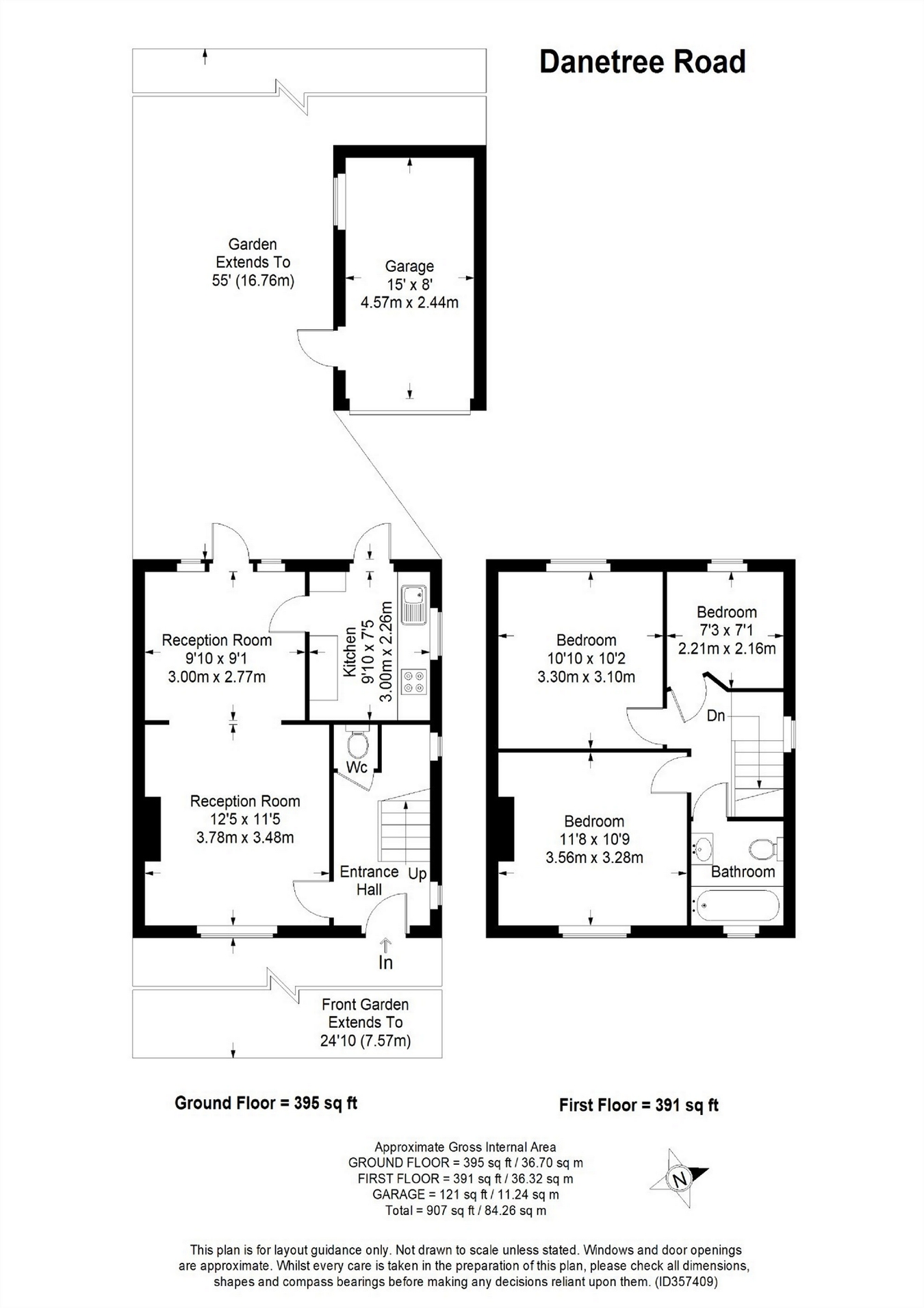 3 Bedrooms Semi-detached house for sale in Danetree Road, West Ewell, Epsom KT19