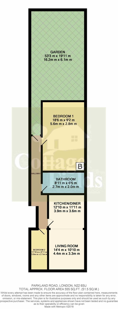 2 Bedrooms Maisonette for sale in Parkland Road, Wood Green, London N22