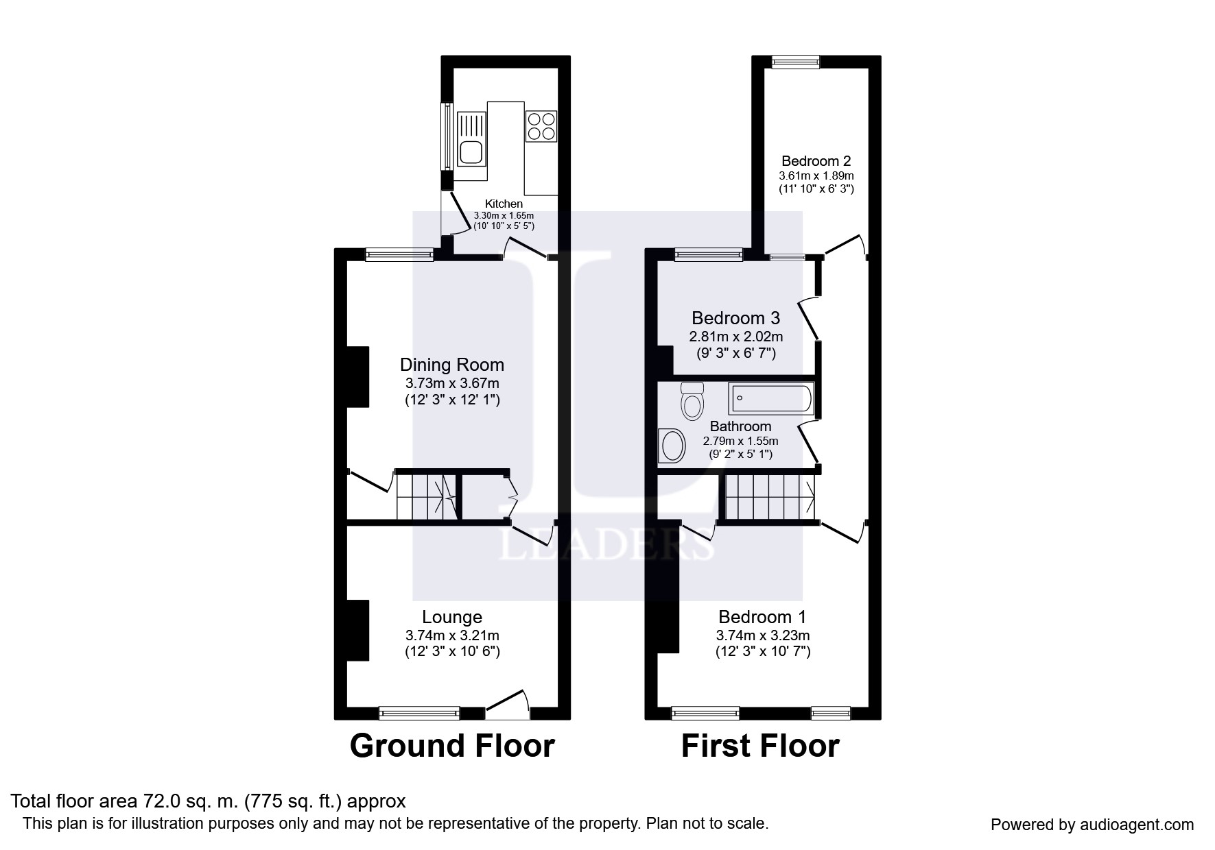 3 Bedrooms Terraced house to rent in Turner Street, Birches Head, Stoke-On-Trent ST1