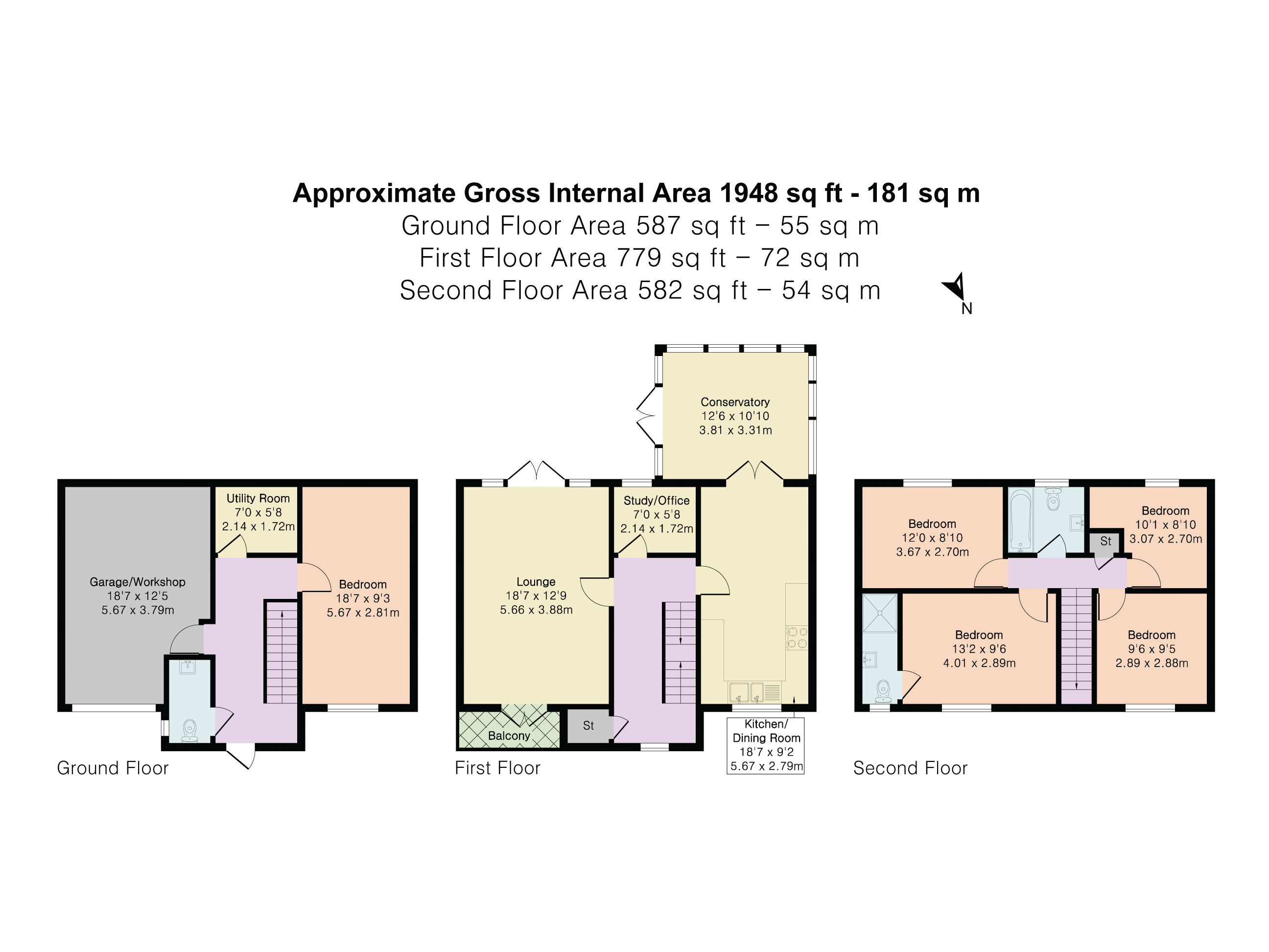 86, Sandford View, Newton Abbot floorplan