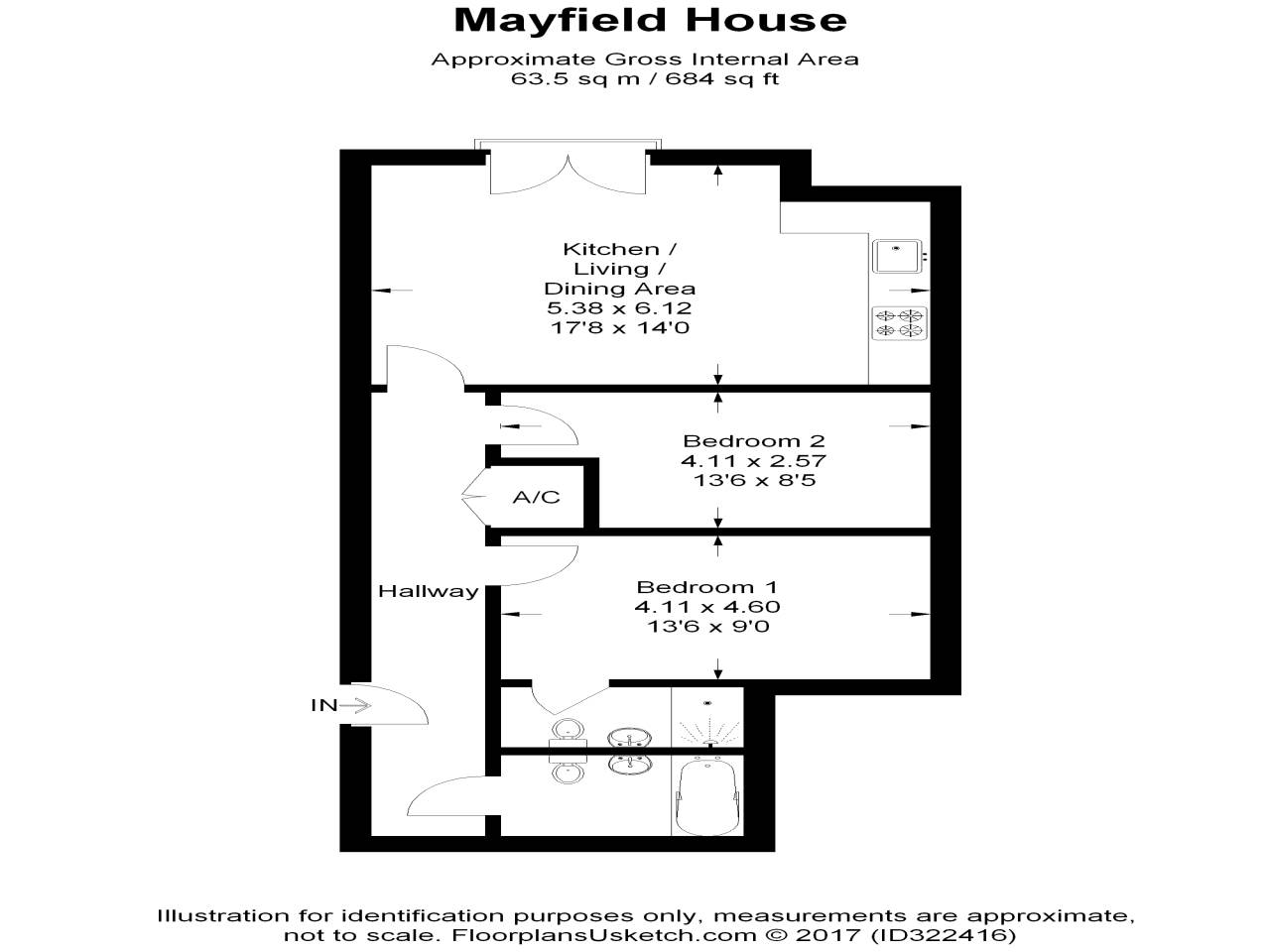 2 Bedrooms Flat to rent in Mayfield House, Craven Road, Newbury RG14