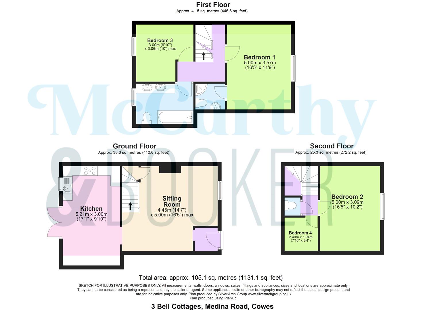 3 Bell Cottages, Medina Road, Medina Road, Cowes floorplan