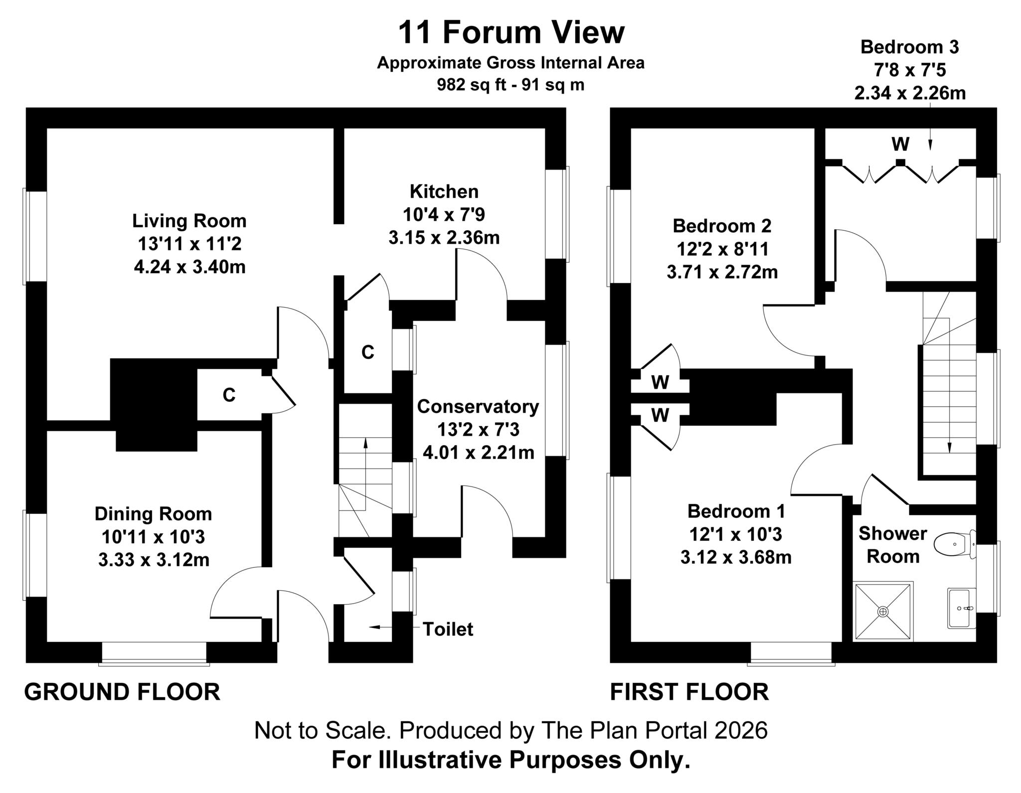 11, Forum View, Blandford Forum floorplan