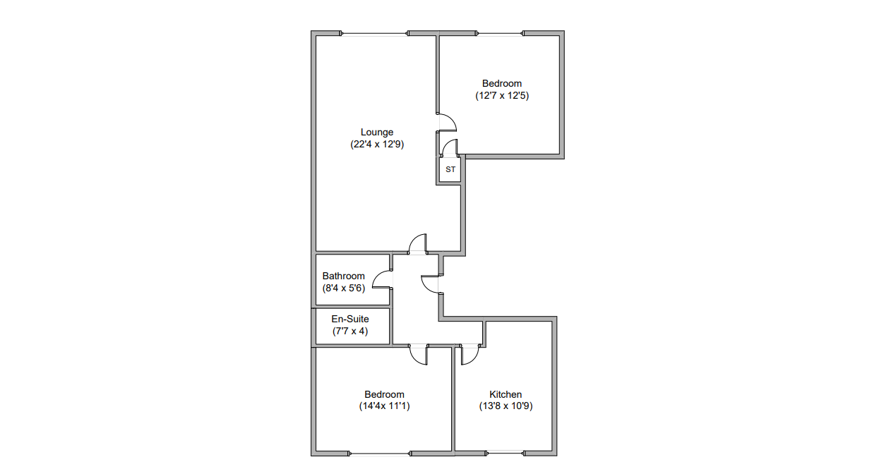 Athole Gardens, Glasgow floorplan