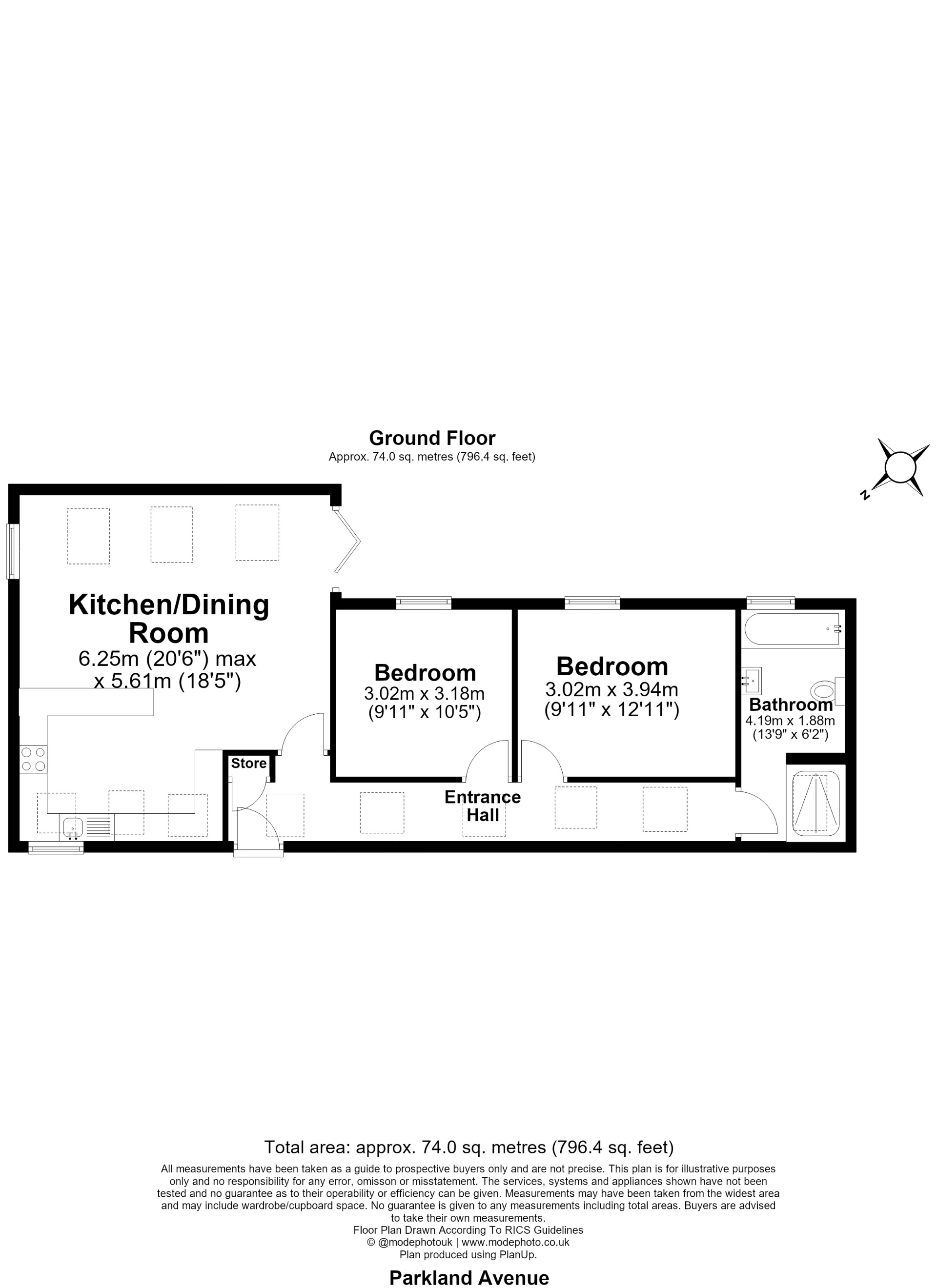 4, Parkland Avenue, Greater London floorplan