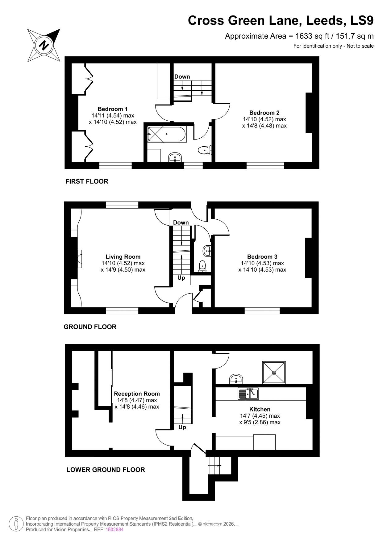 41, Cross Green Lane, West Yorkshire floorplan