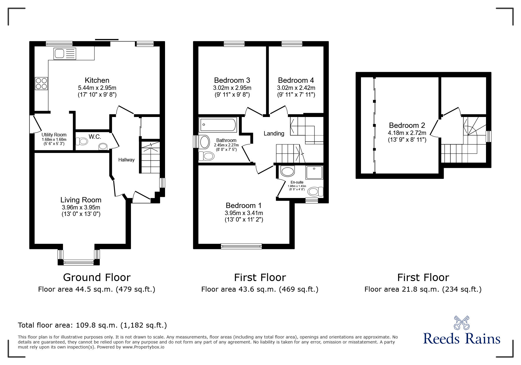 3, Ovington Close, Consett floorplan