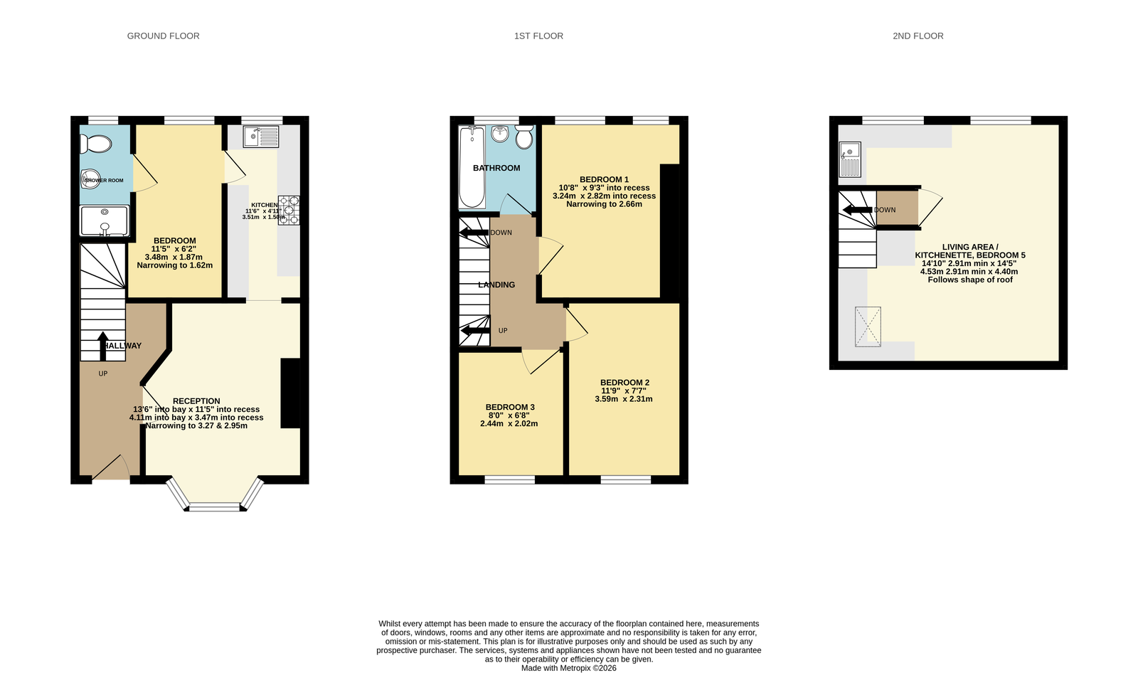 25, Sherwell Lane, Torquay floorplan