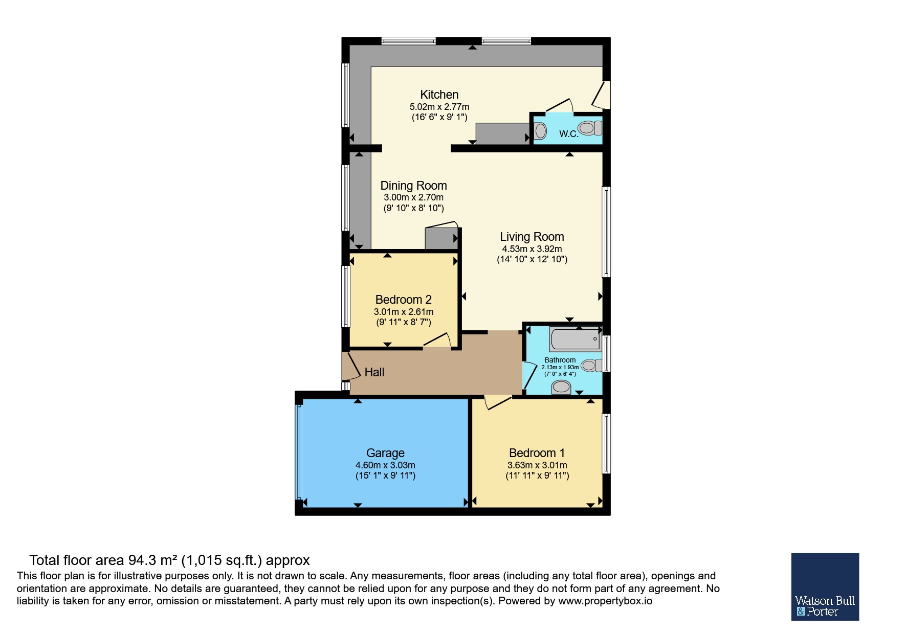 4, Hawkins Close, Sandown floorplan