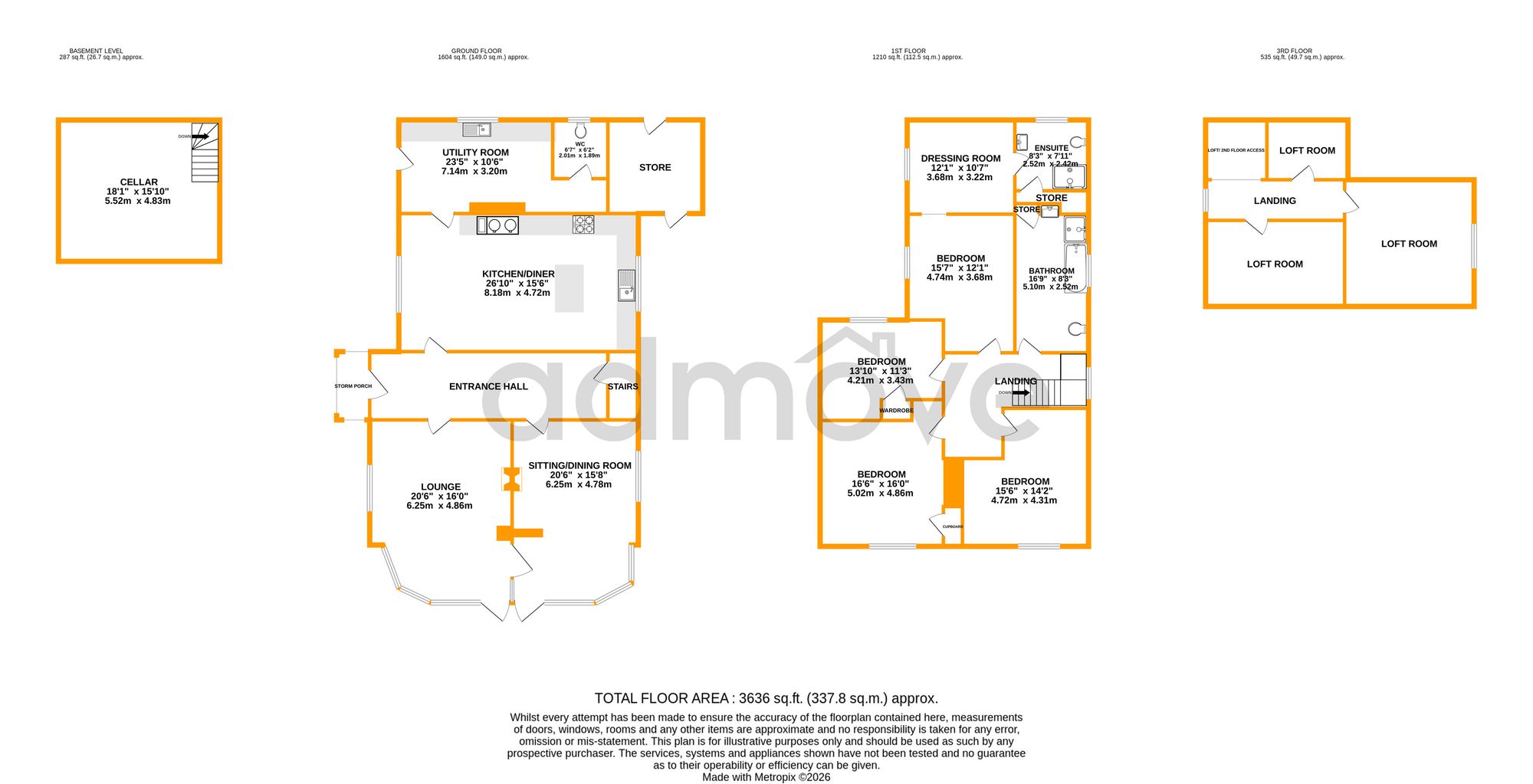 Massey Brook Farm, Massey Brook Lane, Lymm floorplan