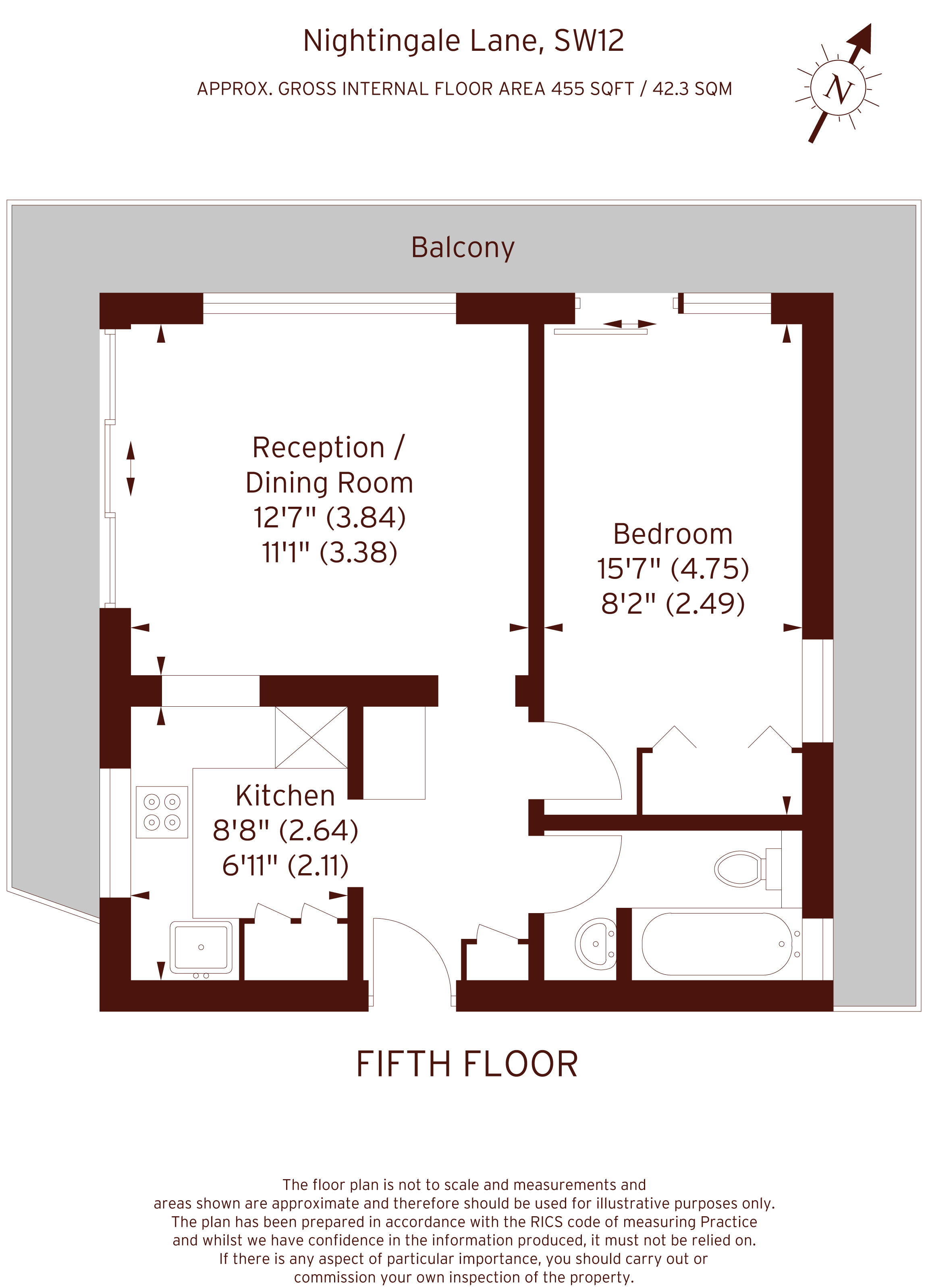 Nightingale Lane Hightrees House, London SW12, 1 bedroom flat for sale 61956309 PrimeLocation