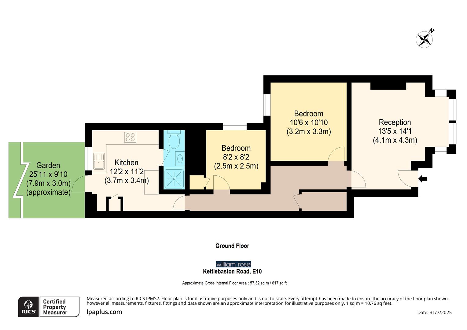 18, Kettlebaston Road, London floorplan