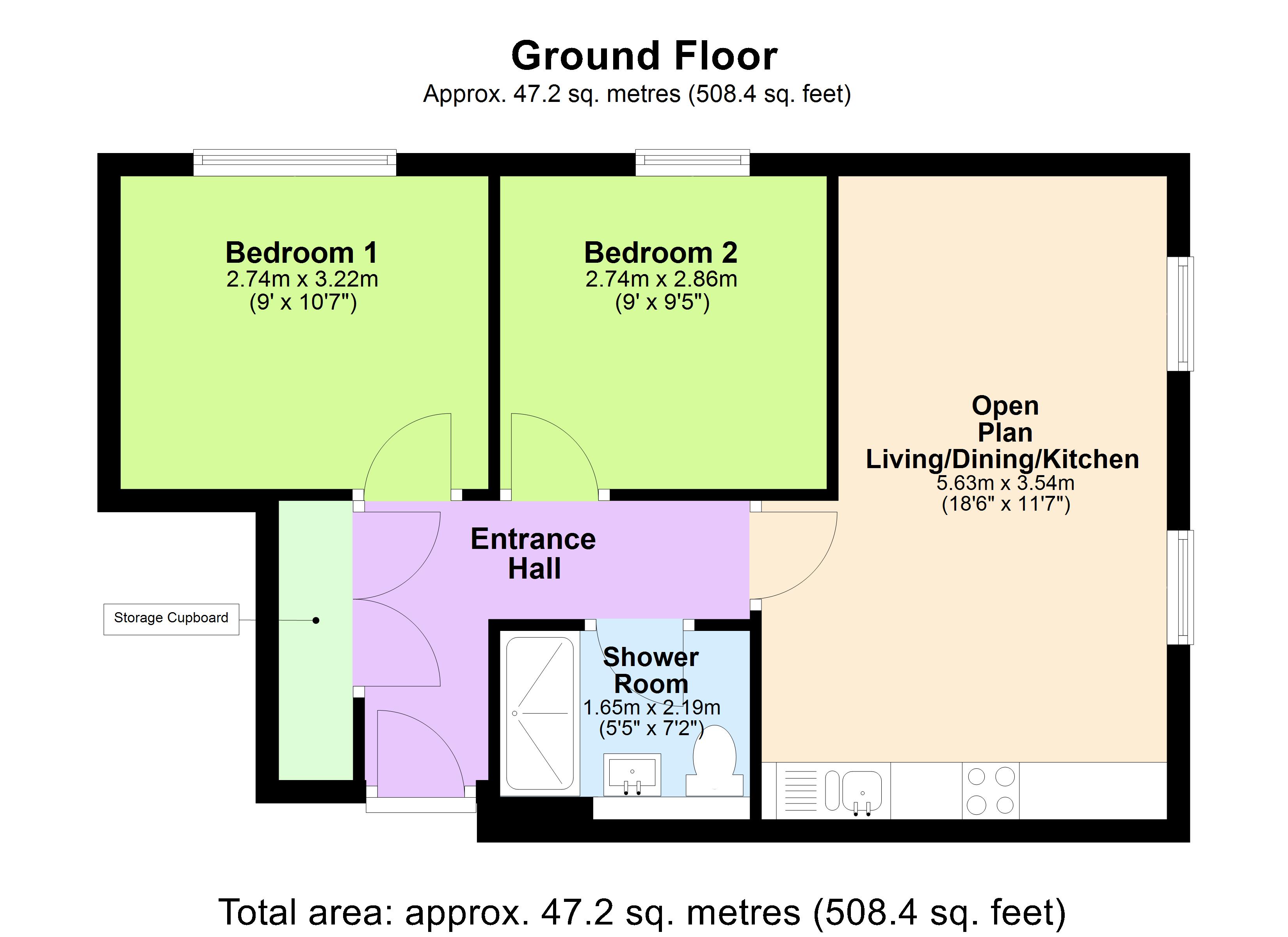 10 St Andrews Place, Bude floorplan