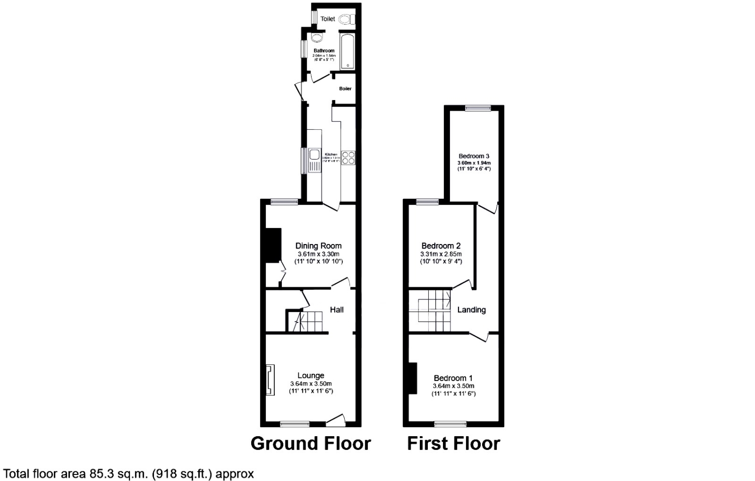 6, Portland Street, Boston floorplan