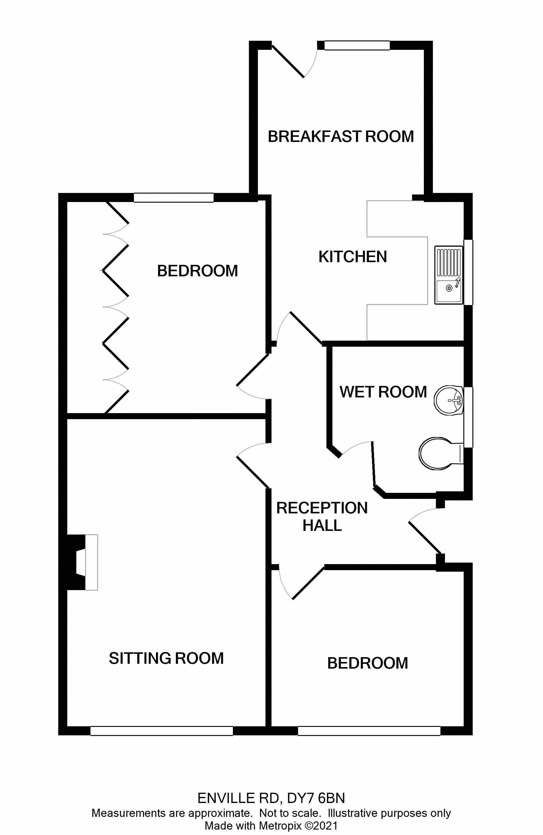Enville Road, Kinver, Stourbridge DY7, 2 bedroom bungalow for sale