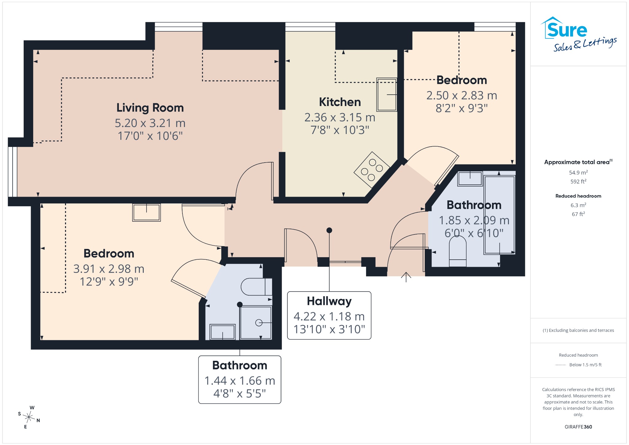 168, Queensway, Hemel Hempstead floorplan