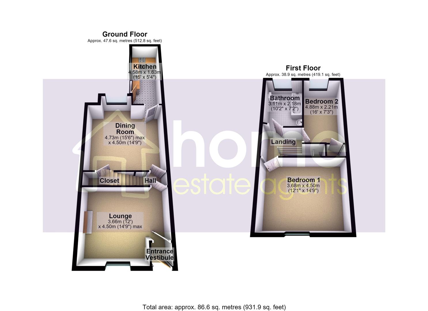 74, Hope Street, Dukinfield floorplan