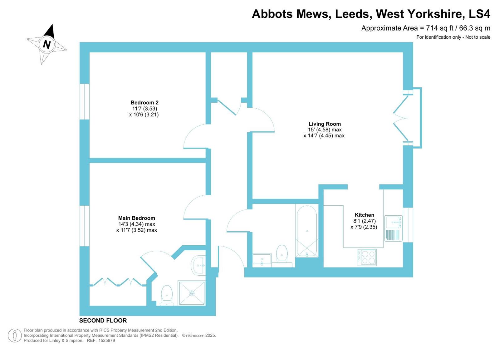 11, Abbots Mews, Leeds floorplan