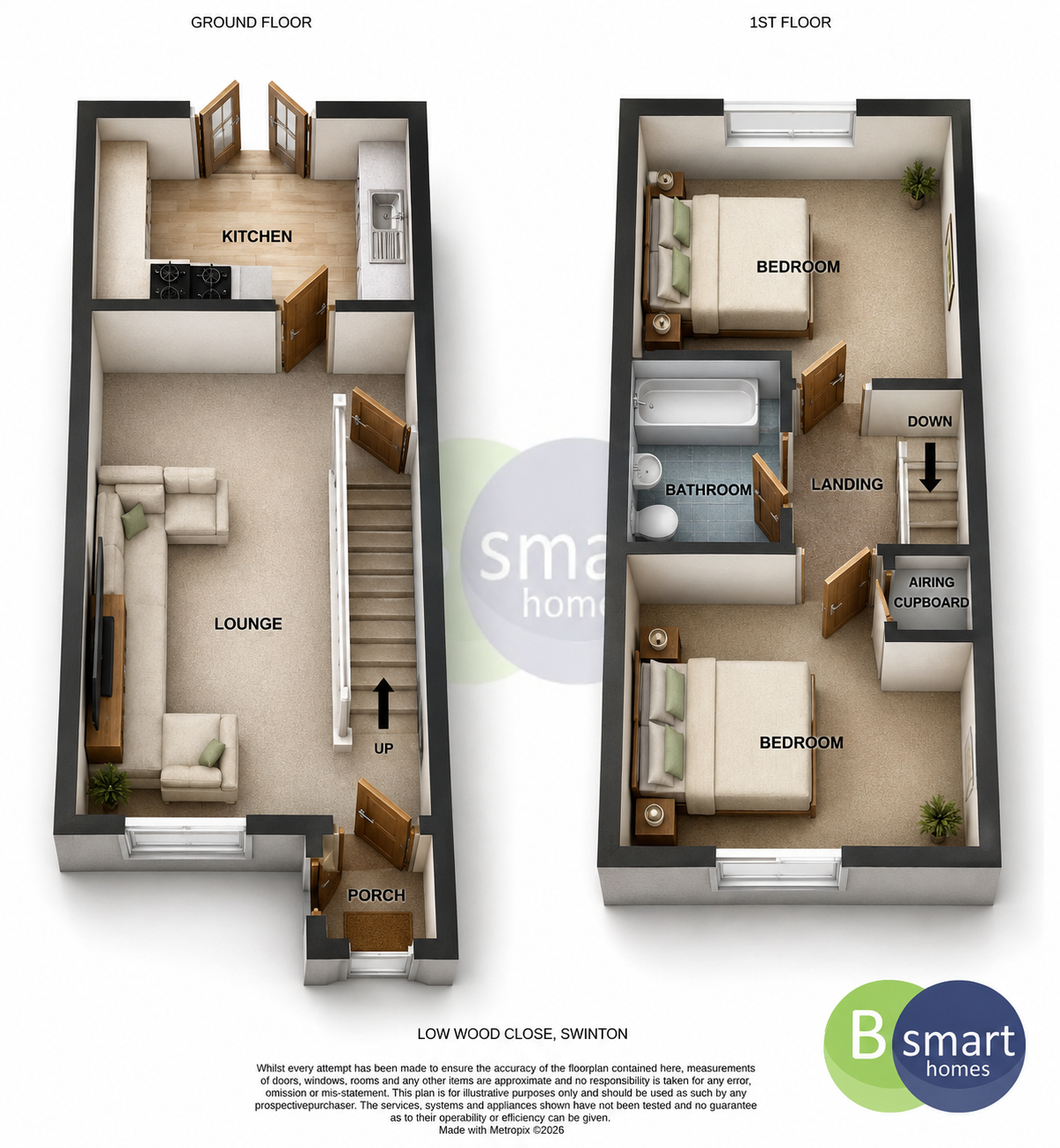 10, Low Wood Close, Mexborough floorplan