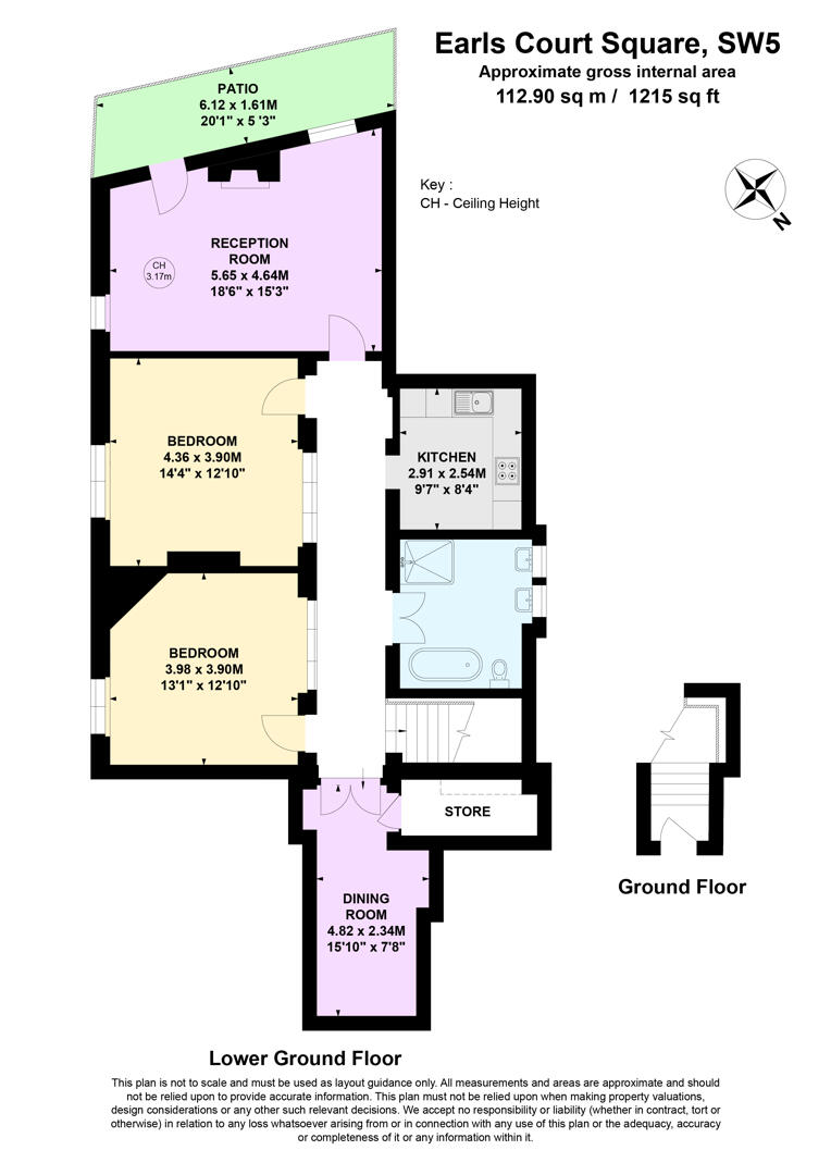 3b Langham Mansions, Earls Court Square, London floorplan