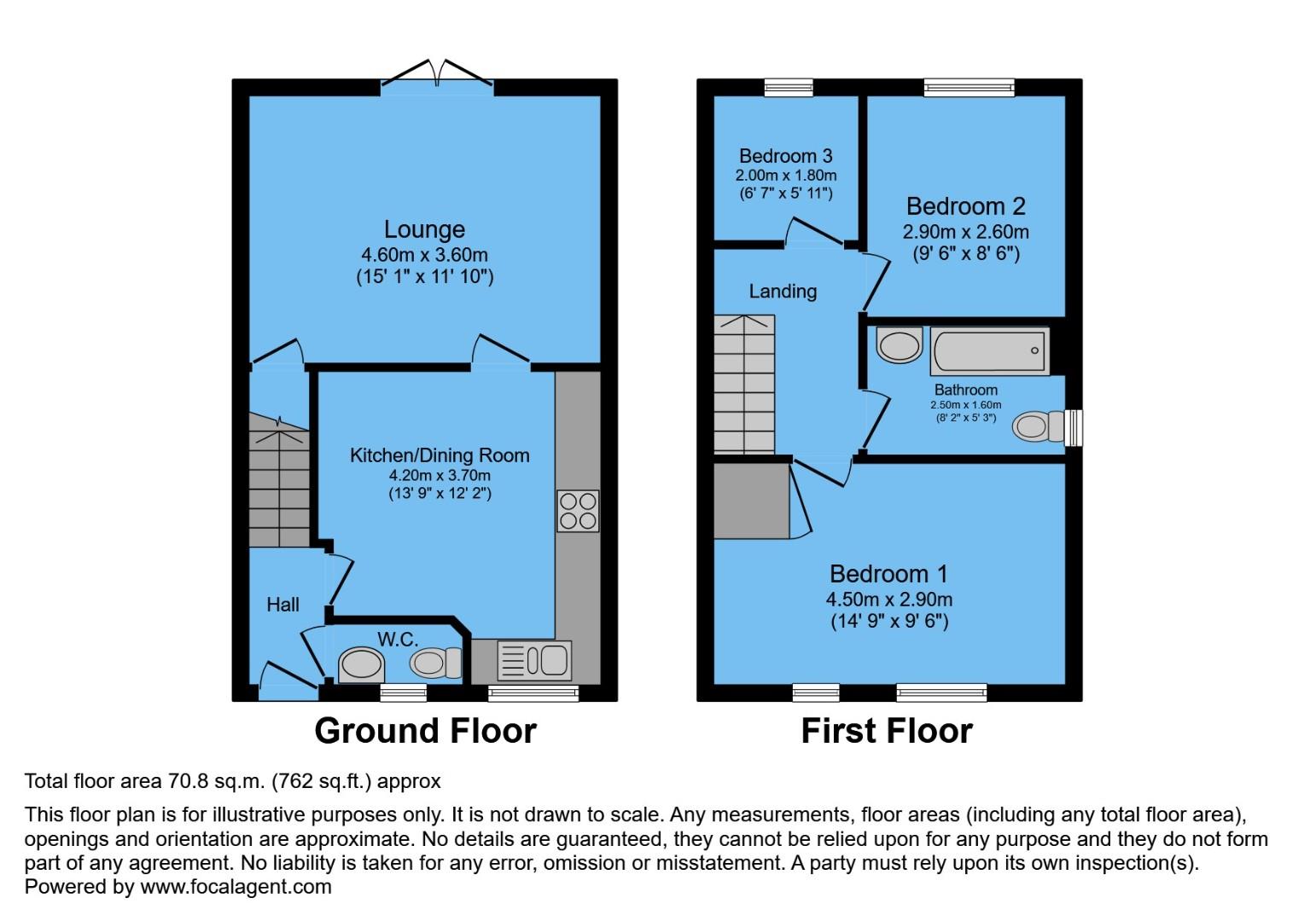 6, Privet Close, Chesterfield floorplan