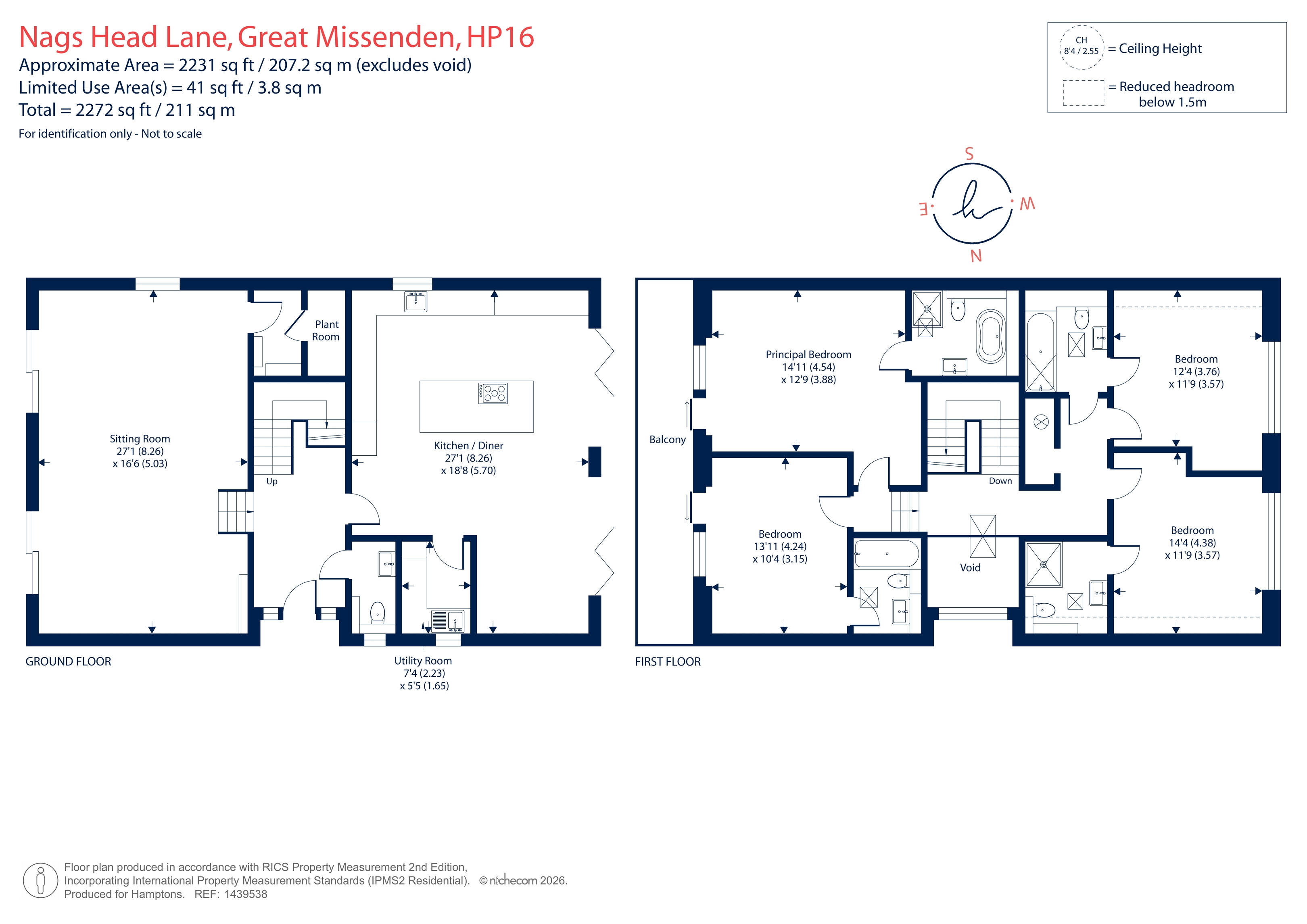 Pera Casa, Nags Head Lane, Great Missenden floorplan