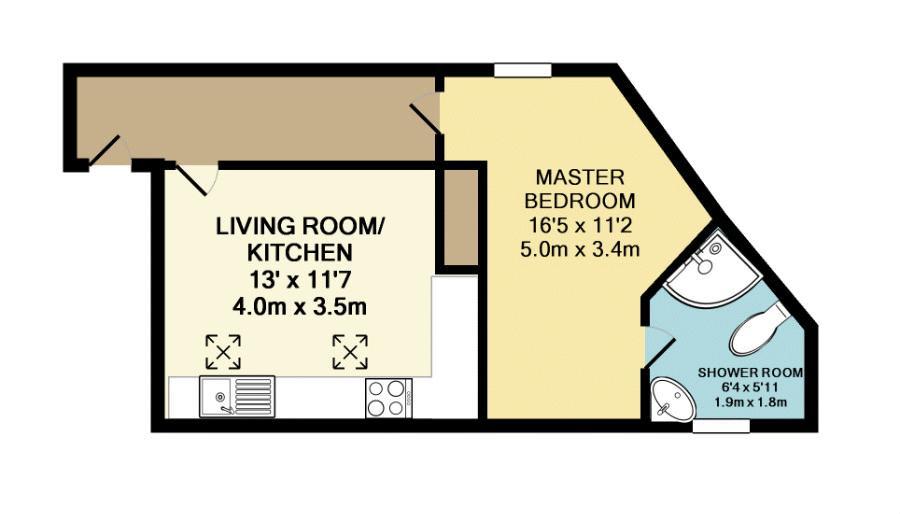 Apartment 4, Formerly The White Lion, Leek floorplan