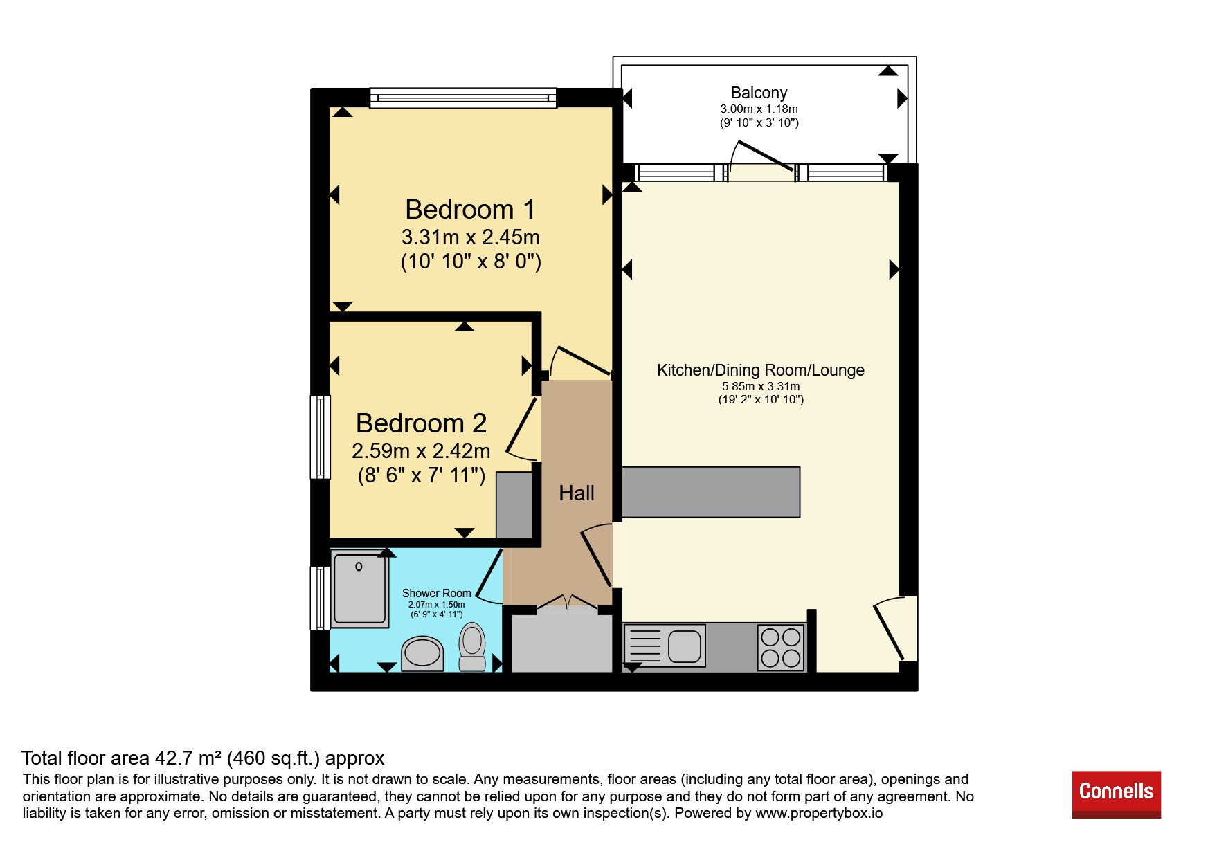 27, Devondale Court, Dawlish floorplan