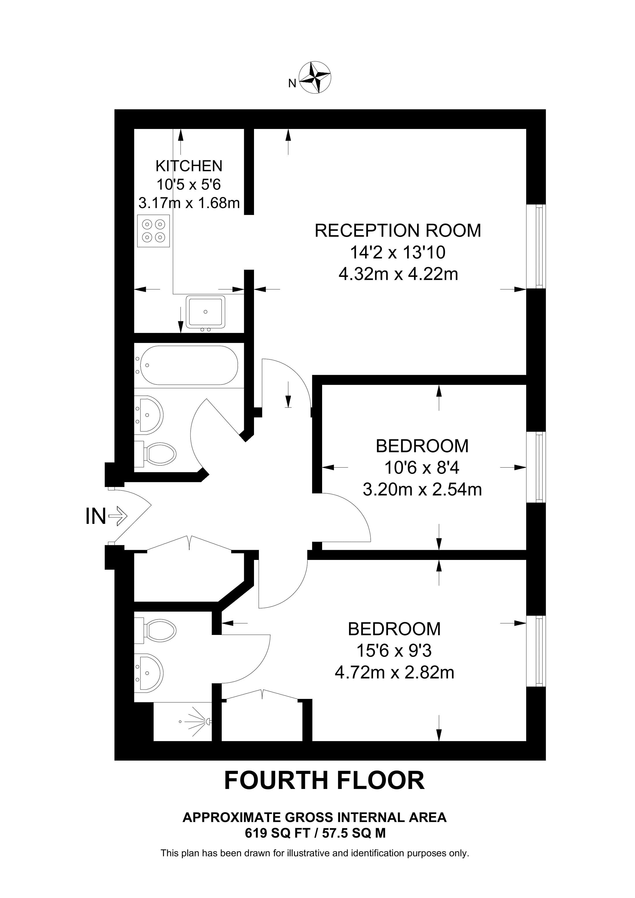 Regents Court, Kingston floorplan