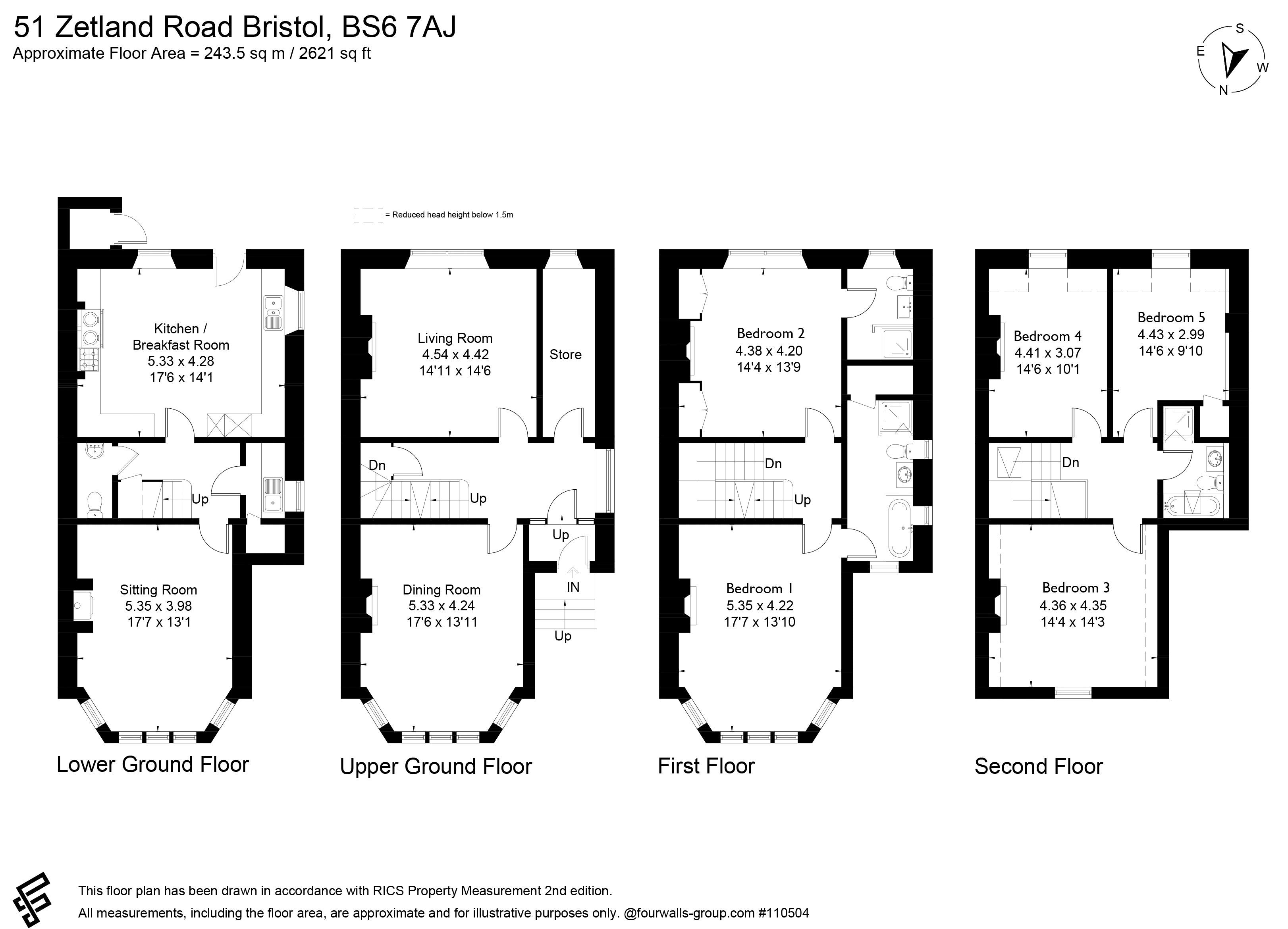 51, Zetland Road, Bristol floorplan
