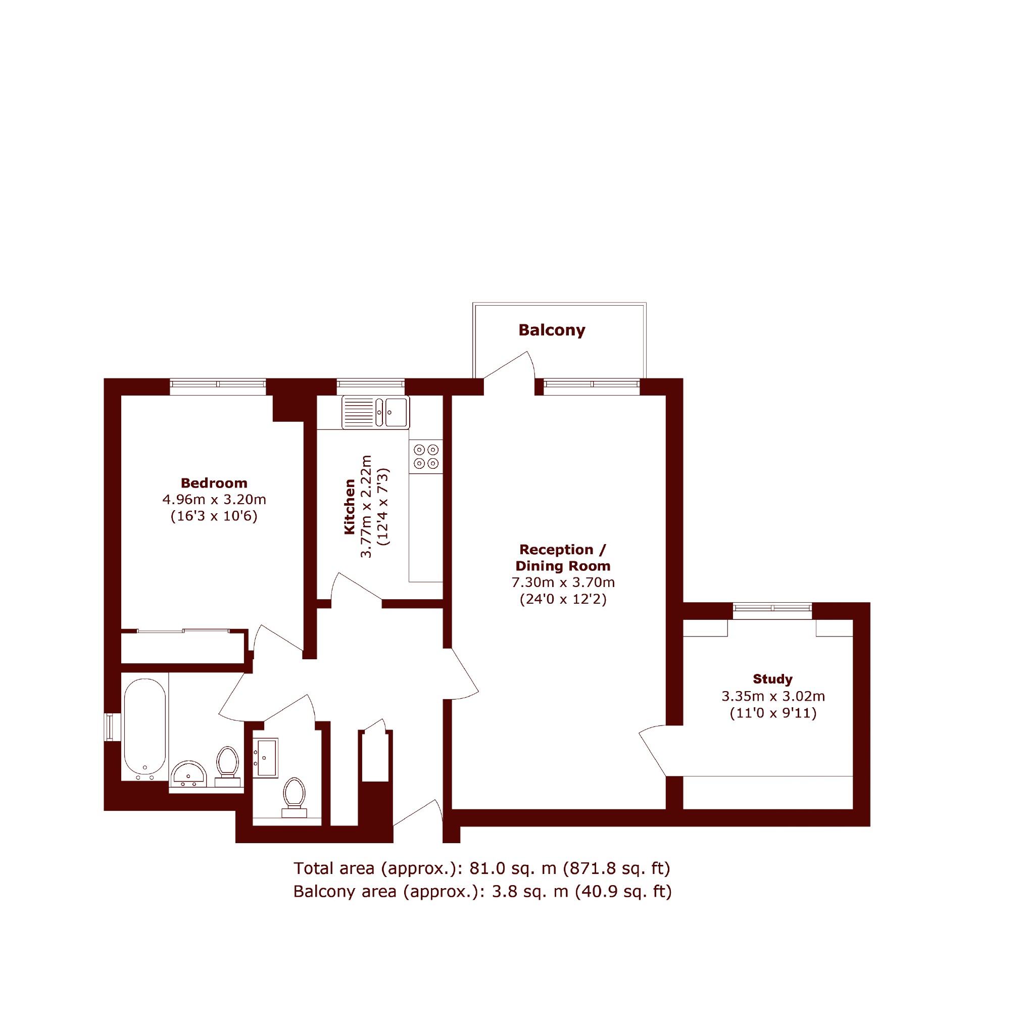 Flat 10, Willow Lodge, 20, Warwick Drive, London floorplan