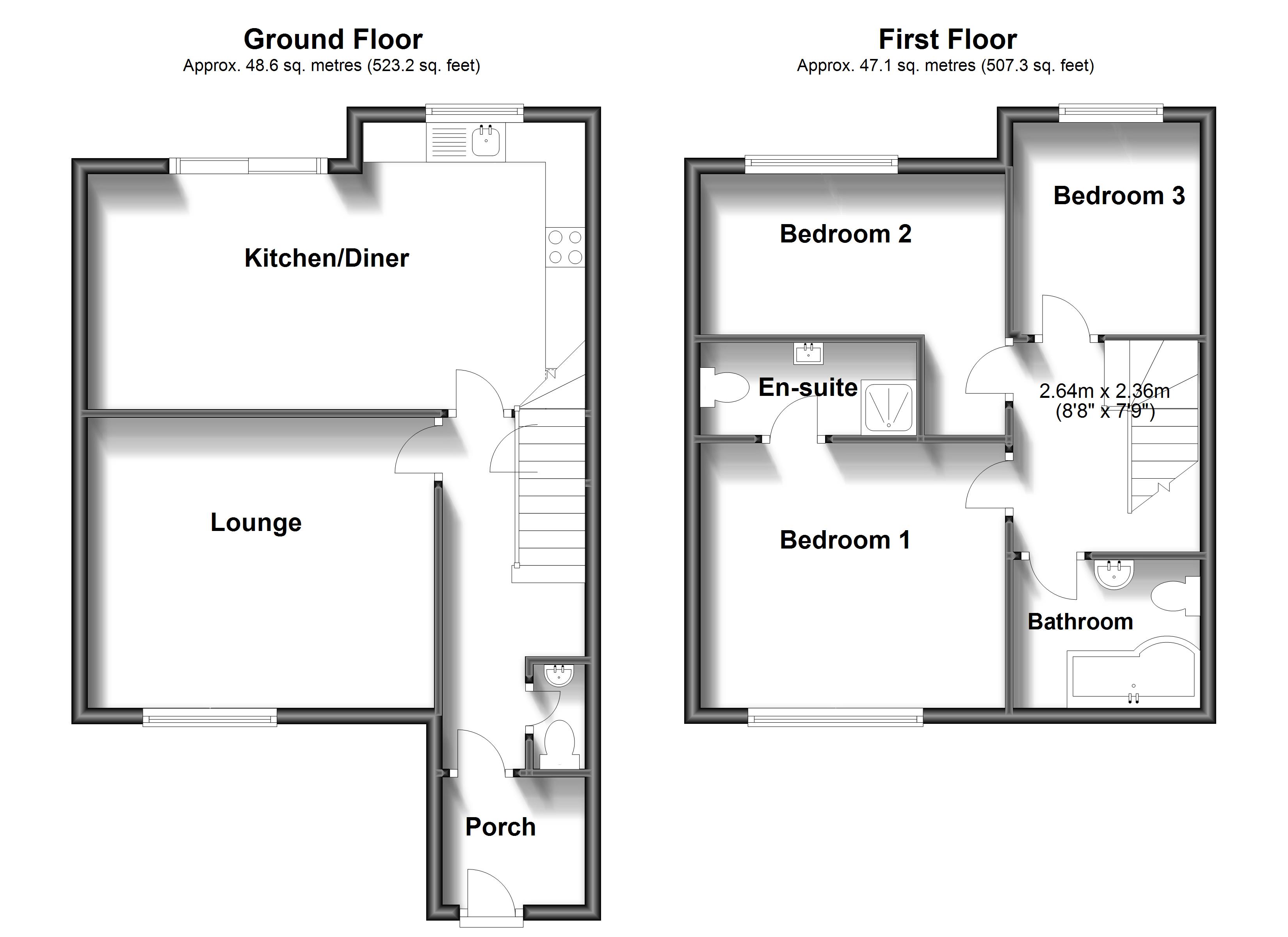 Northdown Court, Cliftonville, Margate CT9, 3 bedroom semidetached