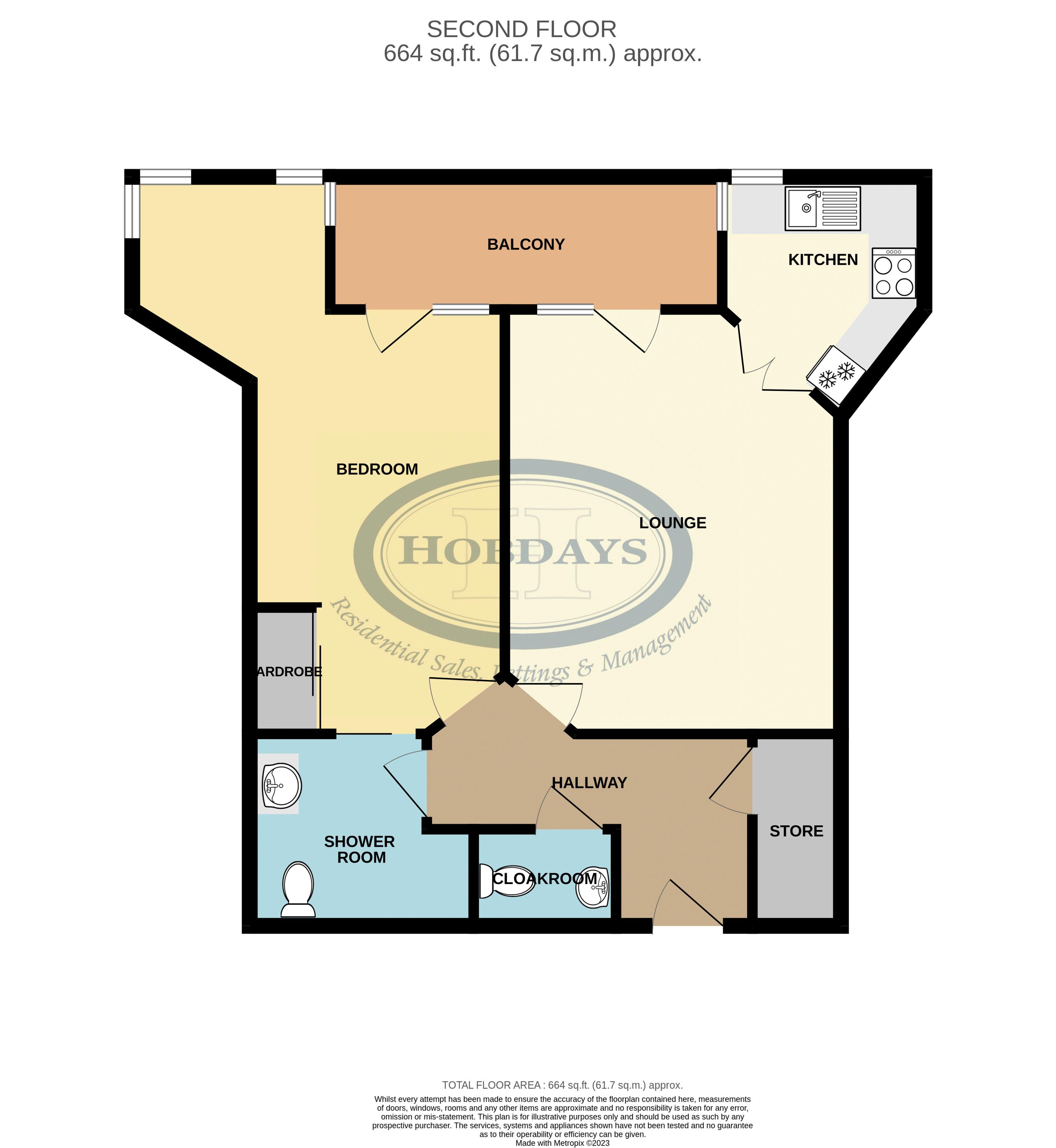 53 Mandeville Court, Darkes Lane, Potters Bar floorplan