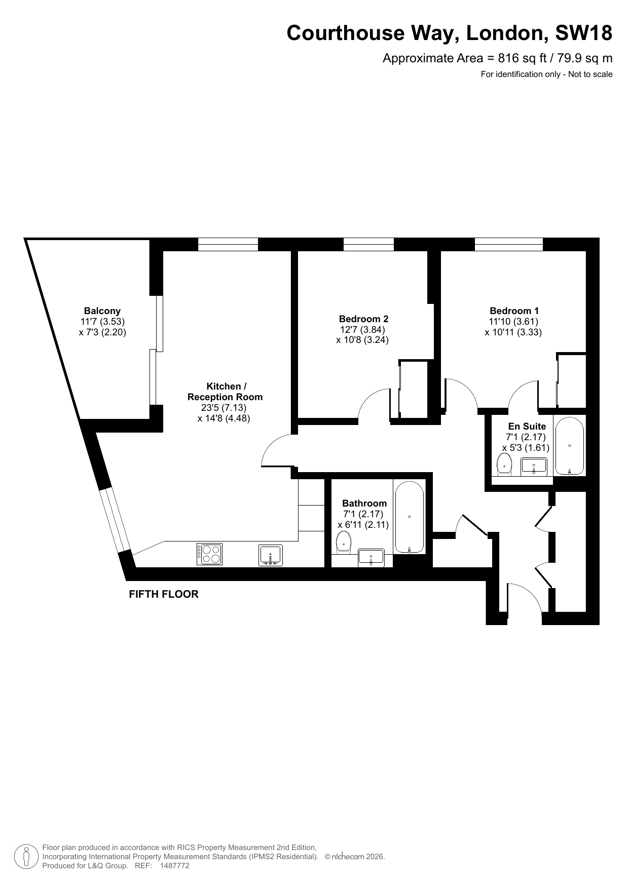 11 Courthouse Way, London floorplan