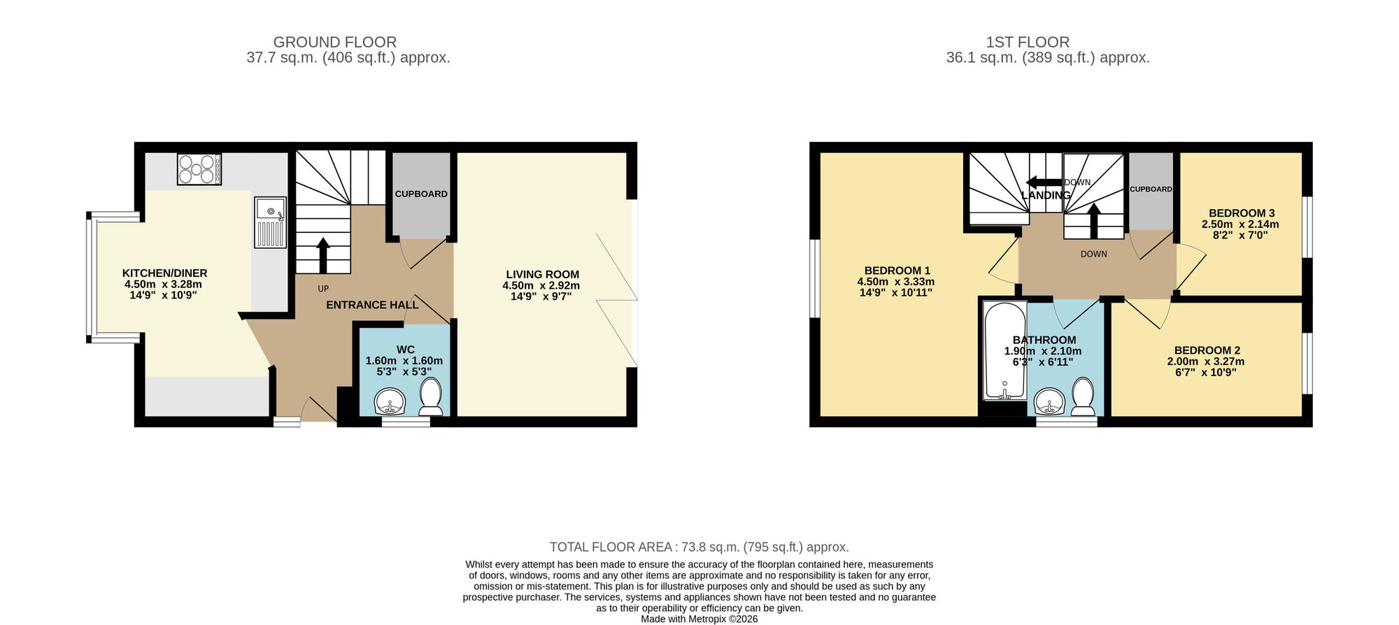 21 Henderson Close, Chesterfield floorplan