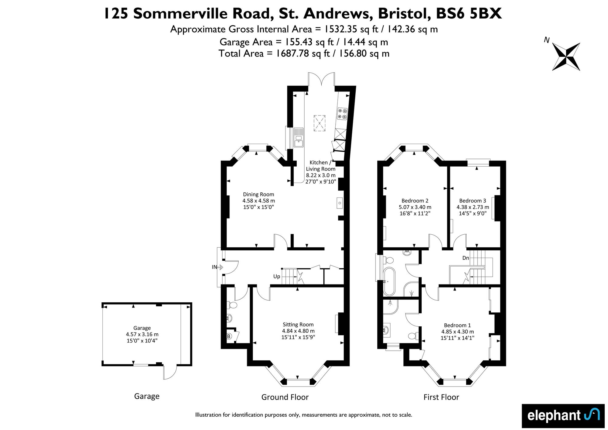 125 Sommerville Road, Bristol floorplan