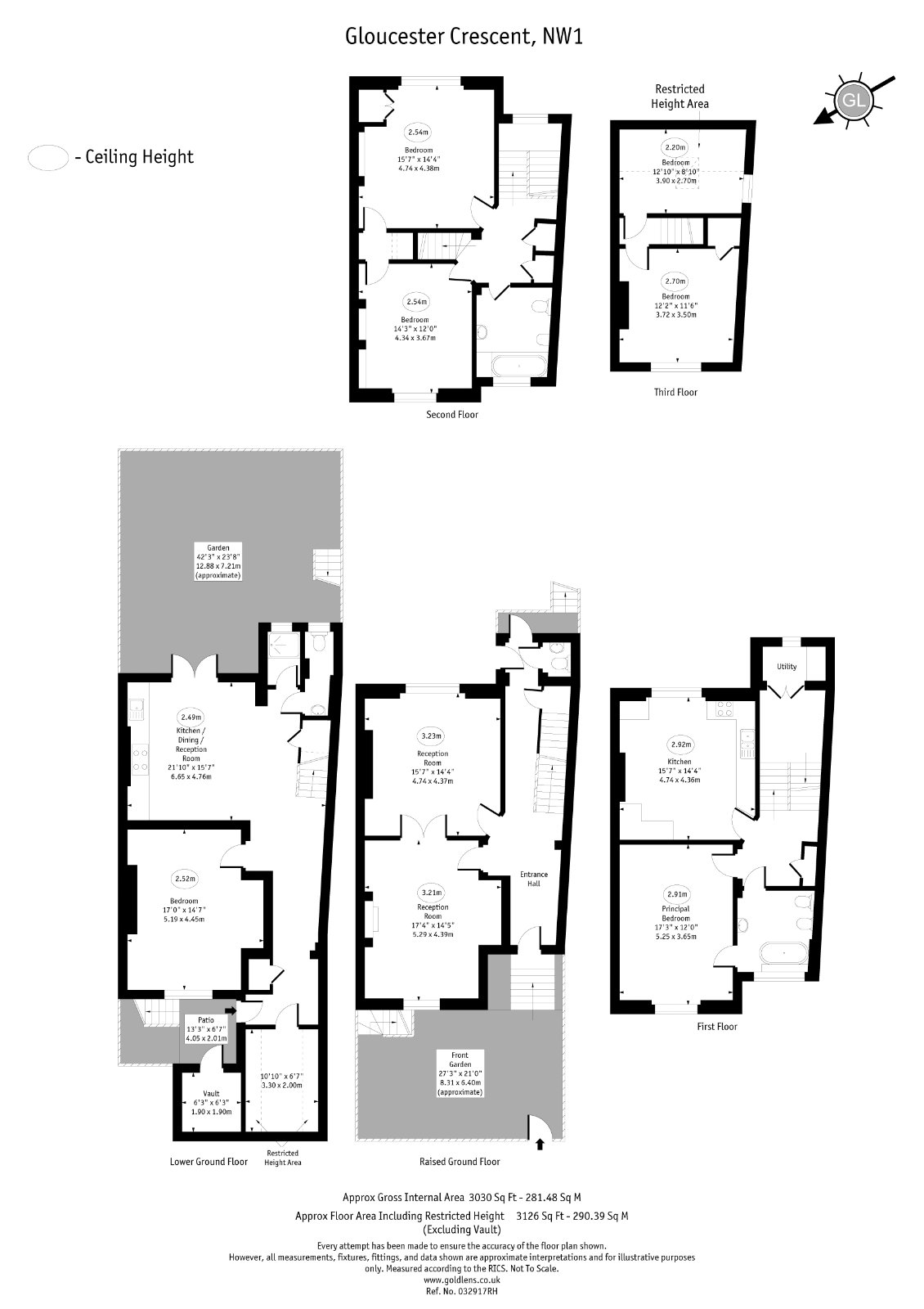 8, Gloucester Crescent, London floorplan